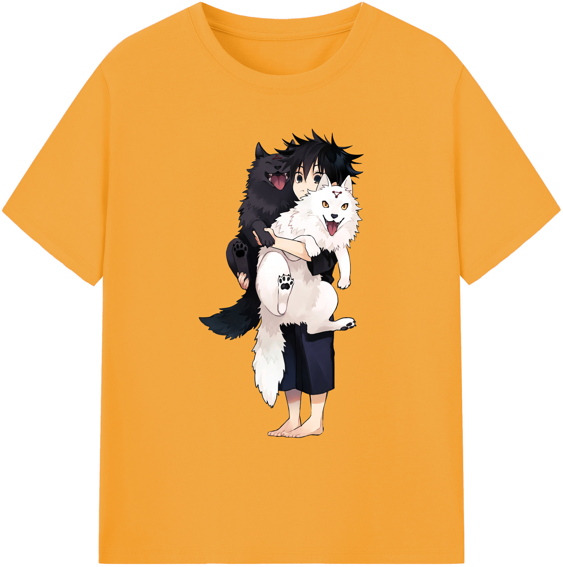 （画像用） 呪術廻戦 Jujutsu Kaisen 綿100％ メンズ半袖Tシャツ｜肌触りやわらか＆通気性
