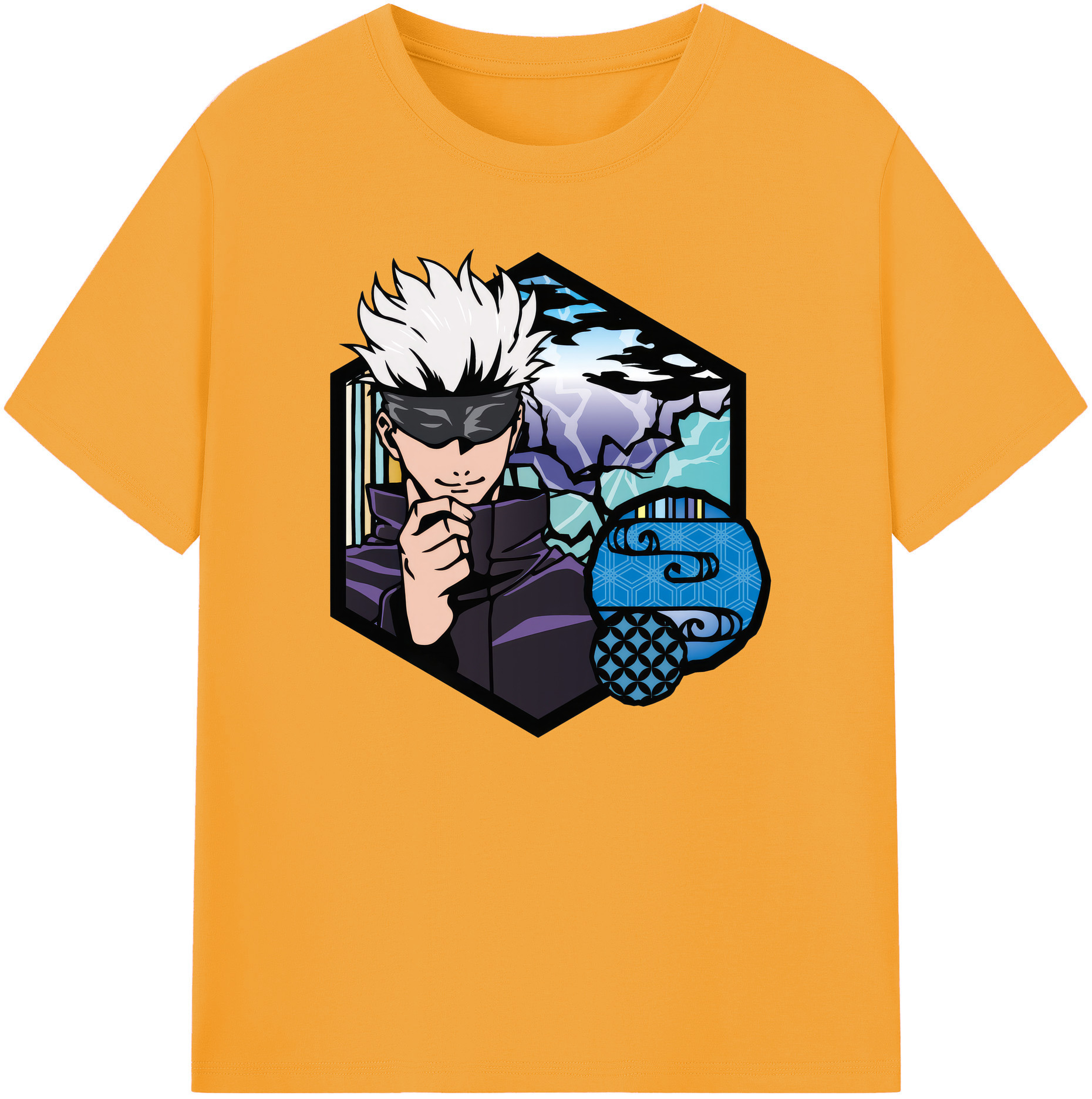 （画像用） 呪術廻戦 Jujutsu Kaisen 綿100％ メンズ半袖Tシャツ｜肌触りやわらか＆通気性