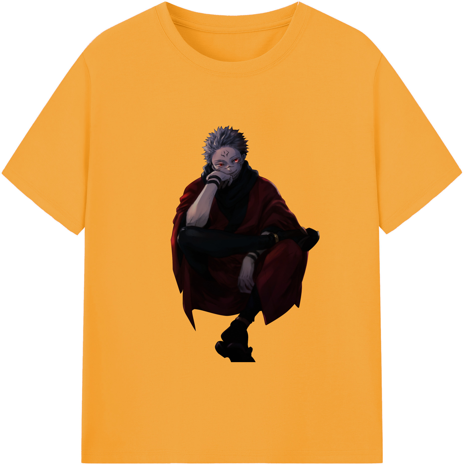 （画像用） 呪術廻戦 Jujutsu Kaisen 綿100％ メンズ半袖Tシャツ｜肌触りやわらか＆通気性