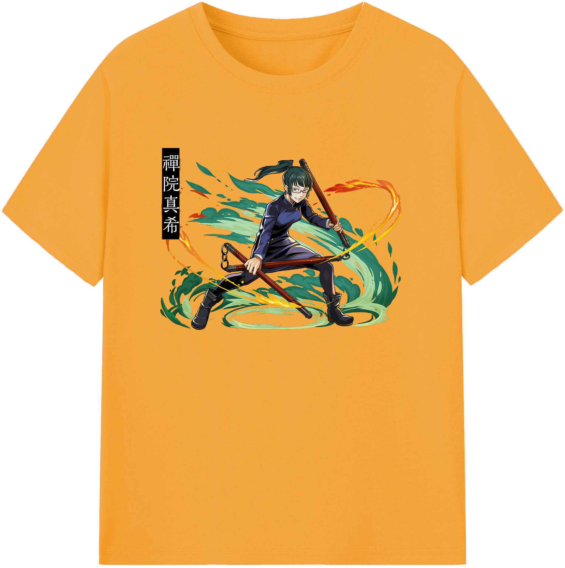 （画像用） 呪術廻戦 Jujutsu Kaisen 綿100％ メンズ半袖Tシャツ｜肌触りやわらか＆通気性