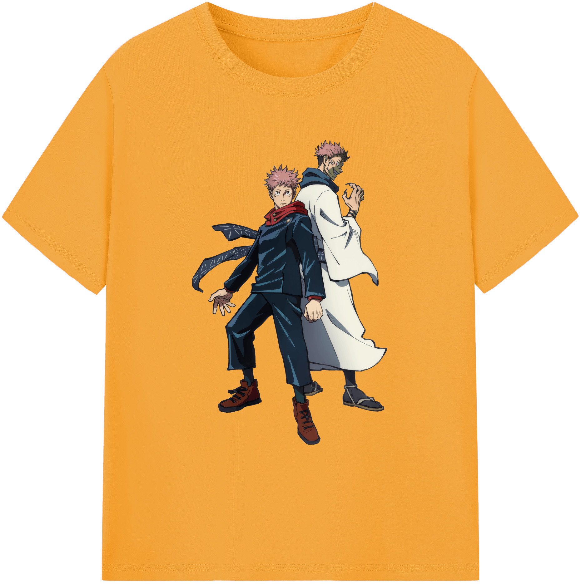 （画像用） 呪術廻戦 Jujutsu Kaisen 綿100％ メンズ半袖Tシャツ｜肌触りやわらか＆通気性