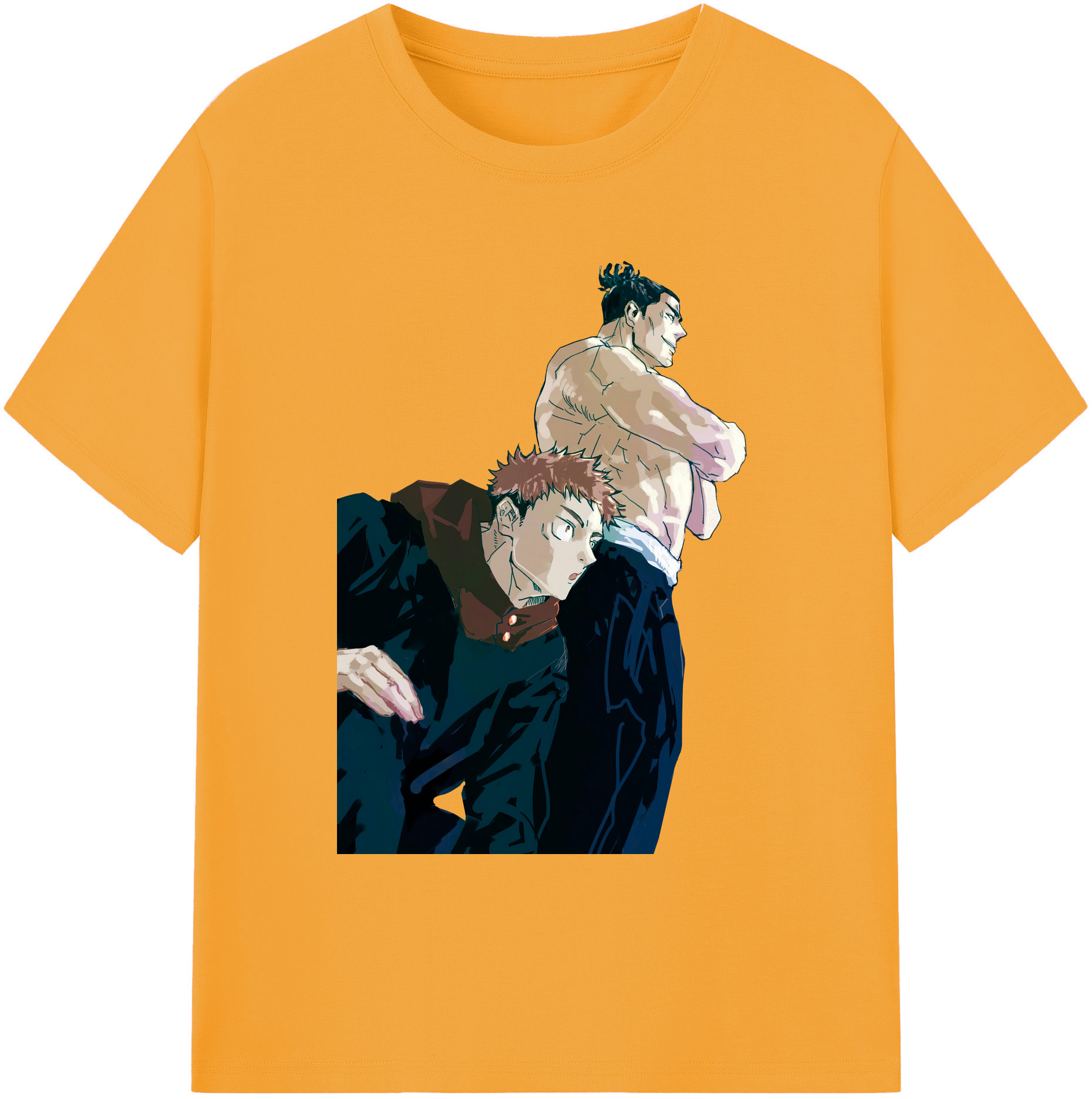 （画像用） 呪術廻戦 Jujutsu Kaisen 綿100％ メンズ半袖Tシャツ｜肌触りやわらか＆通気性