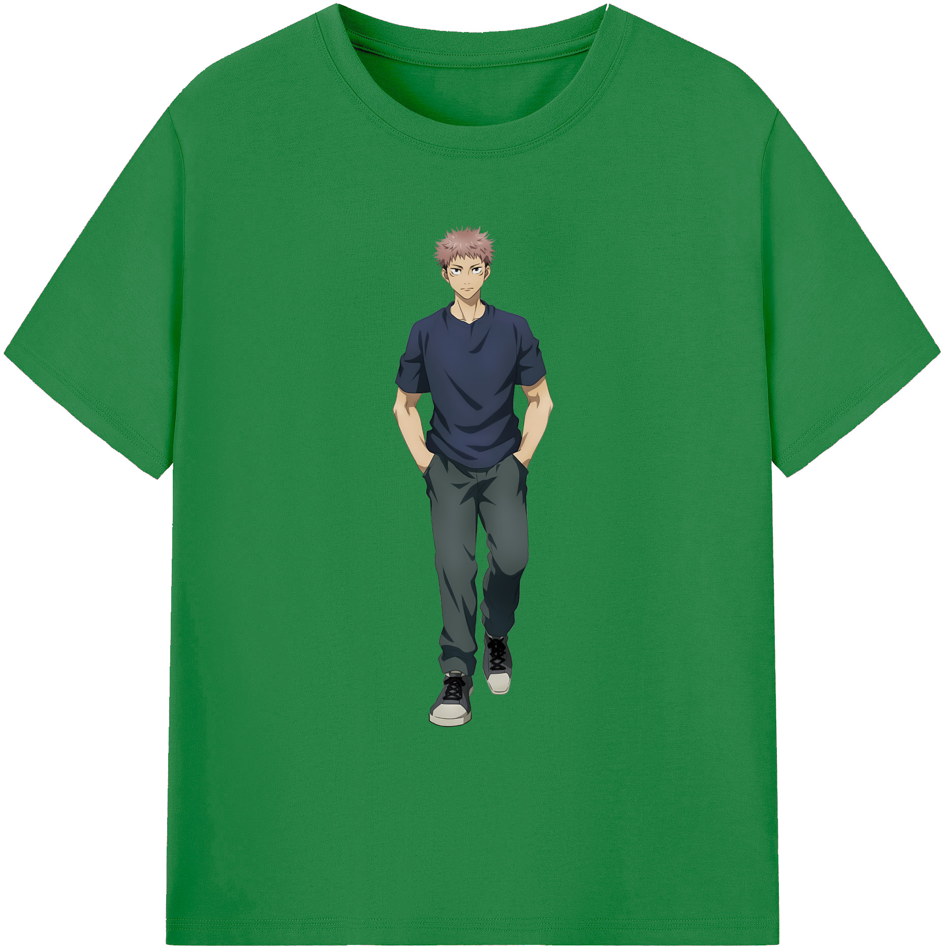 （画像用） 呪術廻戦 Jujutsu Kaisen 綿100％ メンズ半袖Tシャツ｜肌触りやわらか＆通気性
