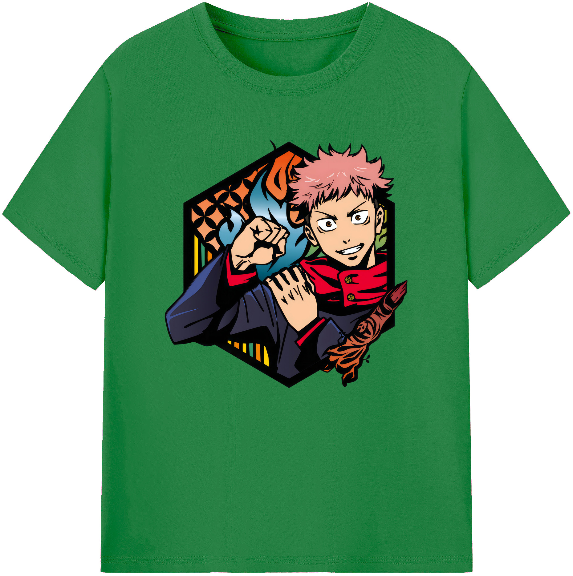 （画像用） 呪術廻戦 Jujutsu Kaisen 綿100％ メンズ半袖Tシャツ｜肌触りやわらか＆通気性