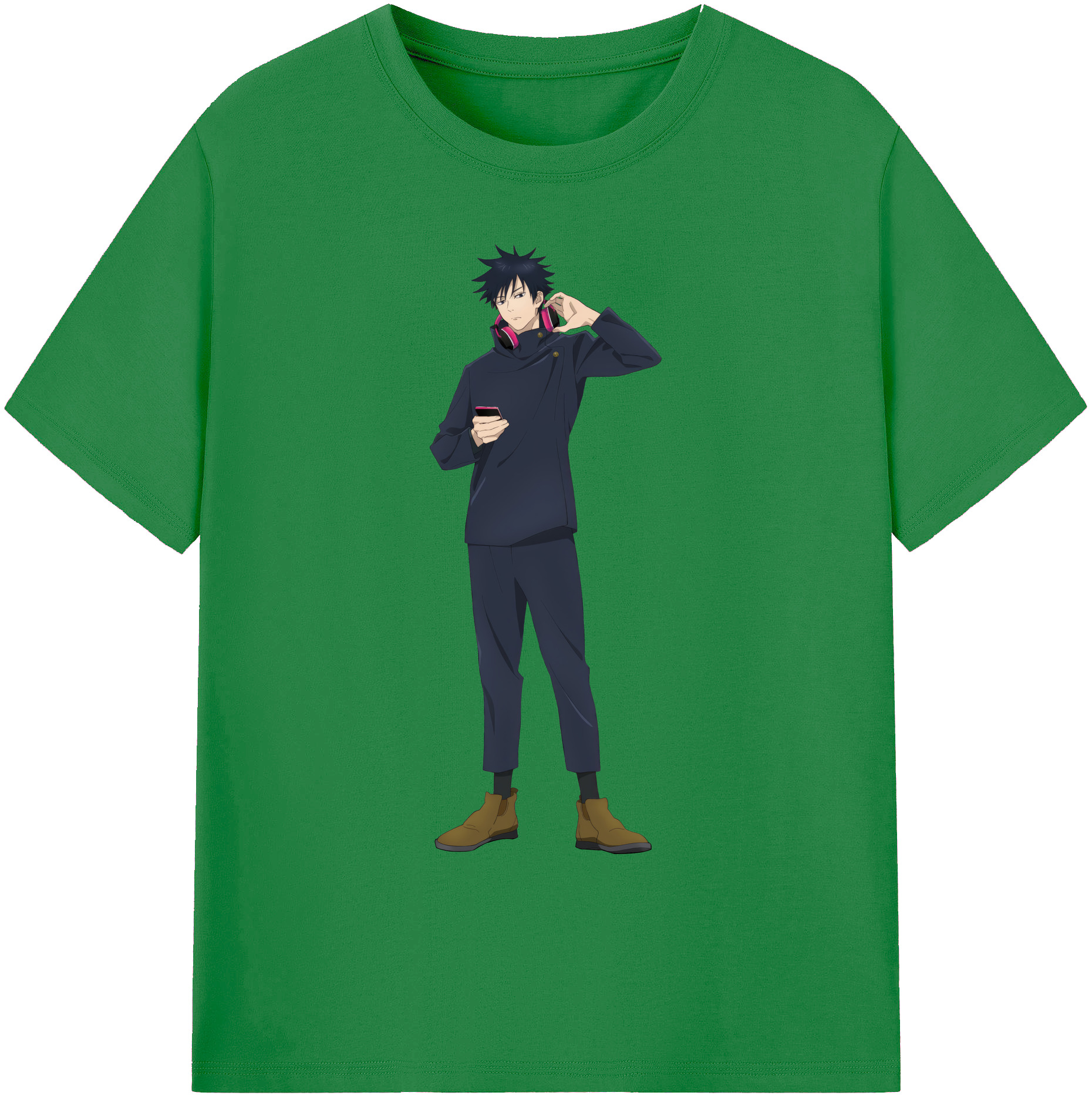 （画像用） 呪術廻戦 Jujutsu Kaisen 綿100％ メンズ半袖Tシャツ｜肌触りやわらか＆通気性