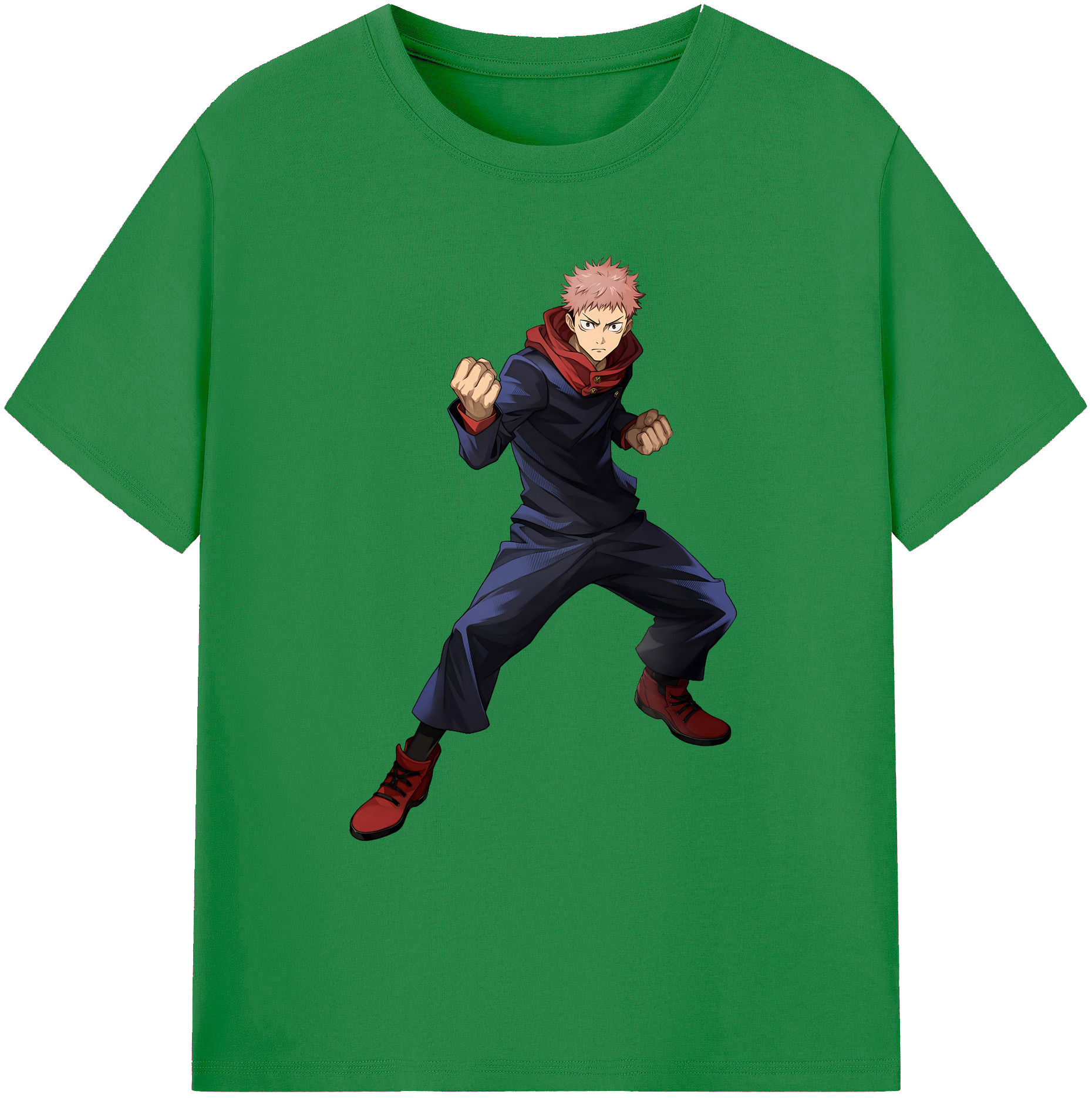 （画像用） 呪術廻戦 Jujutsu Kaisen 綿100％ メンズ半袖Tシャツ｜肌触りやわらか＆通気性
