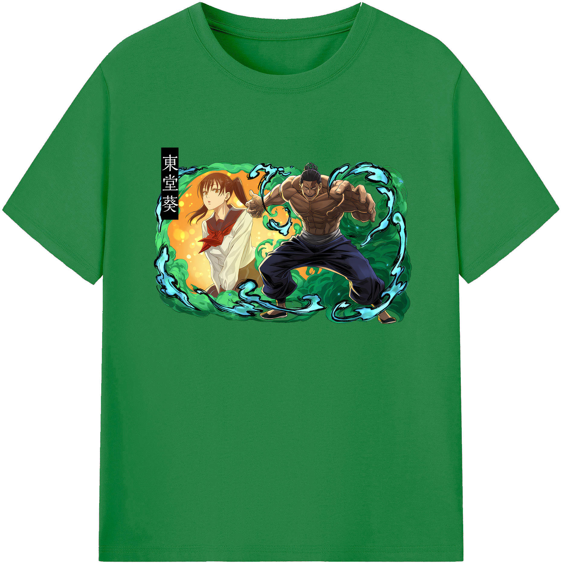 （画像用） 呪術廻戦 Jujutsu Kaisen 綿100％ メンズ半袖Tシャツ｜肌触りやわらか＆通気性