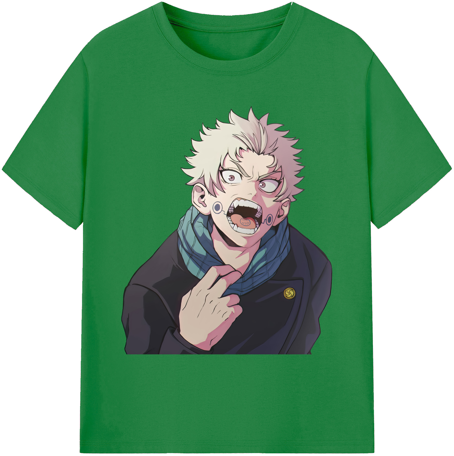 （画像用） 呪術廻戦 Jujutsu Kaisen 綿100％ メンズ半袖Tシャツ｜肌触りやわらか＆通気性