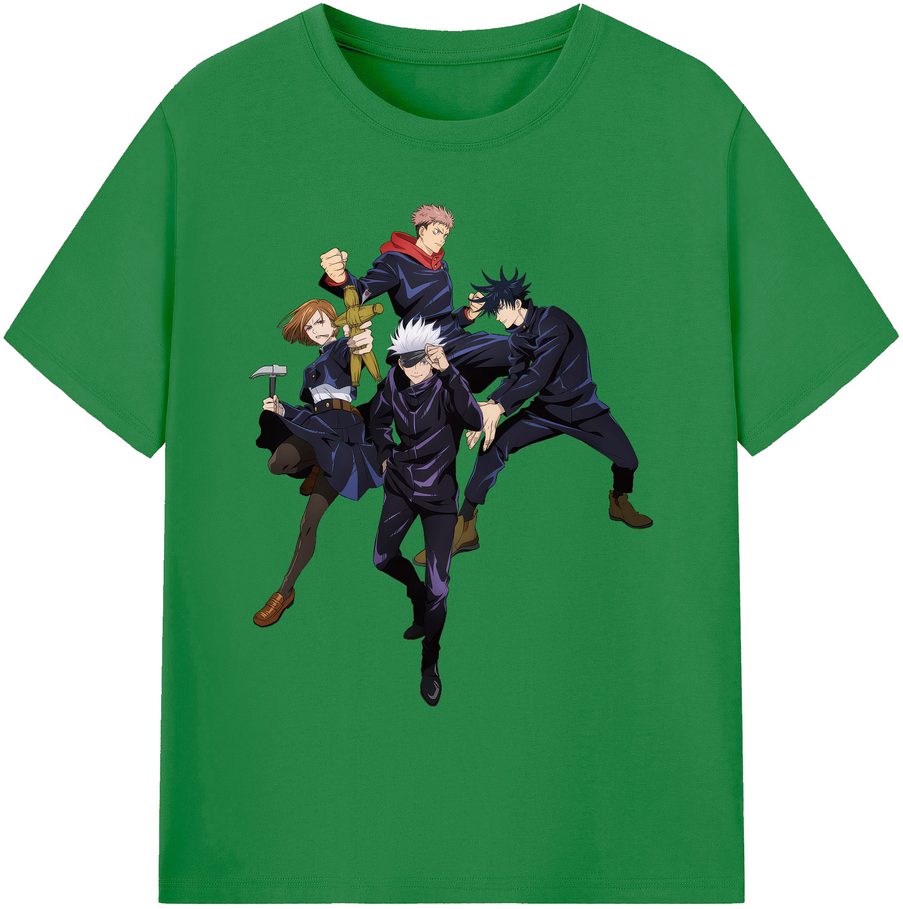 （画像用） 呪術廻戦 Jujutsu Kaisen 綿100％ メンズ半袖Tシャツ｜肌触りやわらか＆通気性