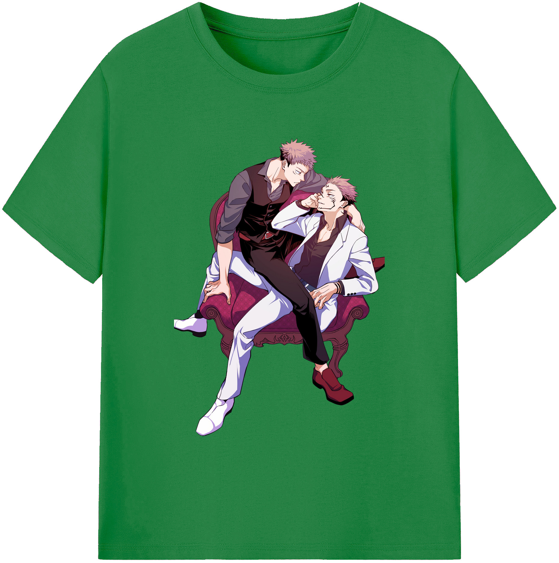 （画像用） 呪術廻戦 Jujutsu Kaisen 綿100％ メンズ半袖Tシャツ｜肌触りやわらか＆通気性