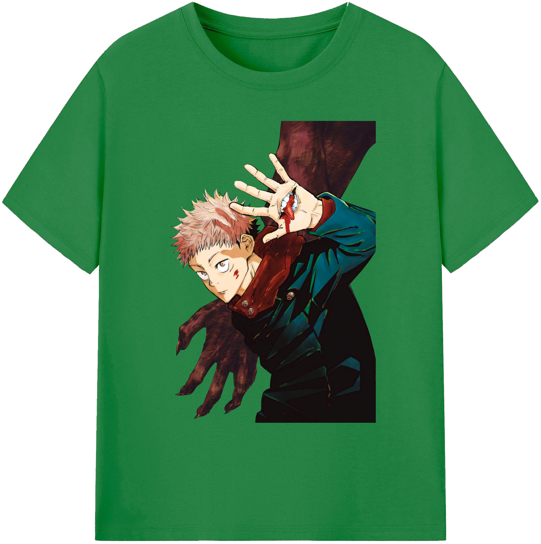 （画像用） 呪術廻戦 Jujutsu Kaisen 綿100％ メンズ半袖Tシャツ｜肌触りやわらか＆通気性