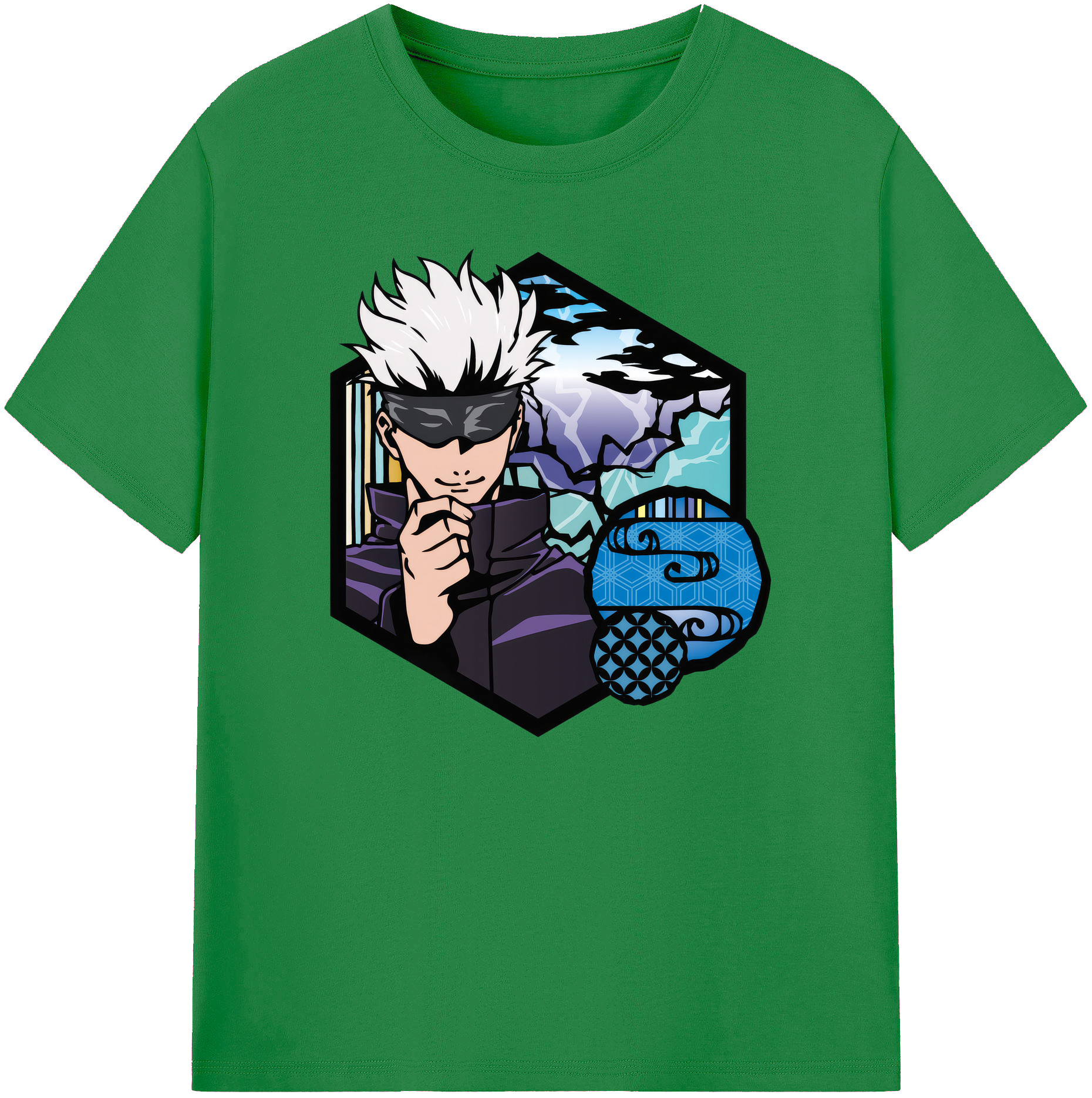 （画像用） 呪術廻戦 Jujutsu Kaisen 綿100％ メンズ半袖Tシャツ｜肌触りやわらか＆通気性