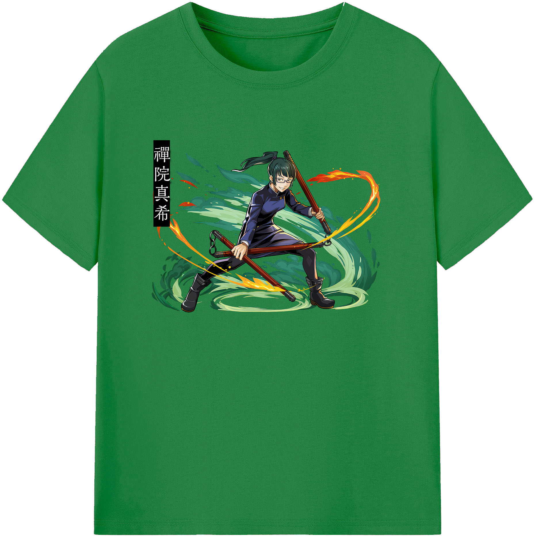 （画像用） 呪術廻戦 Jujutsu Kaisen 綿100％ メンズ半袖Tシャツ｜肌触りやわらか＆通気性