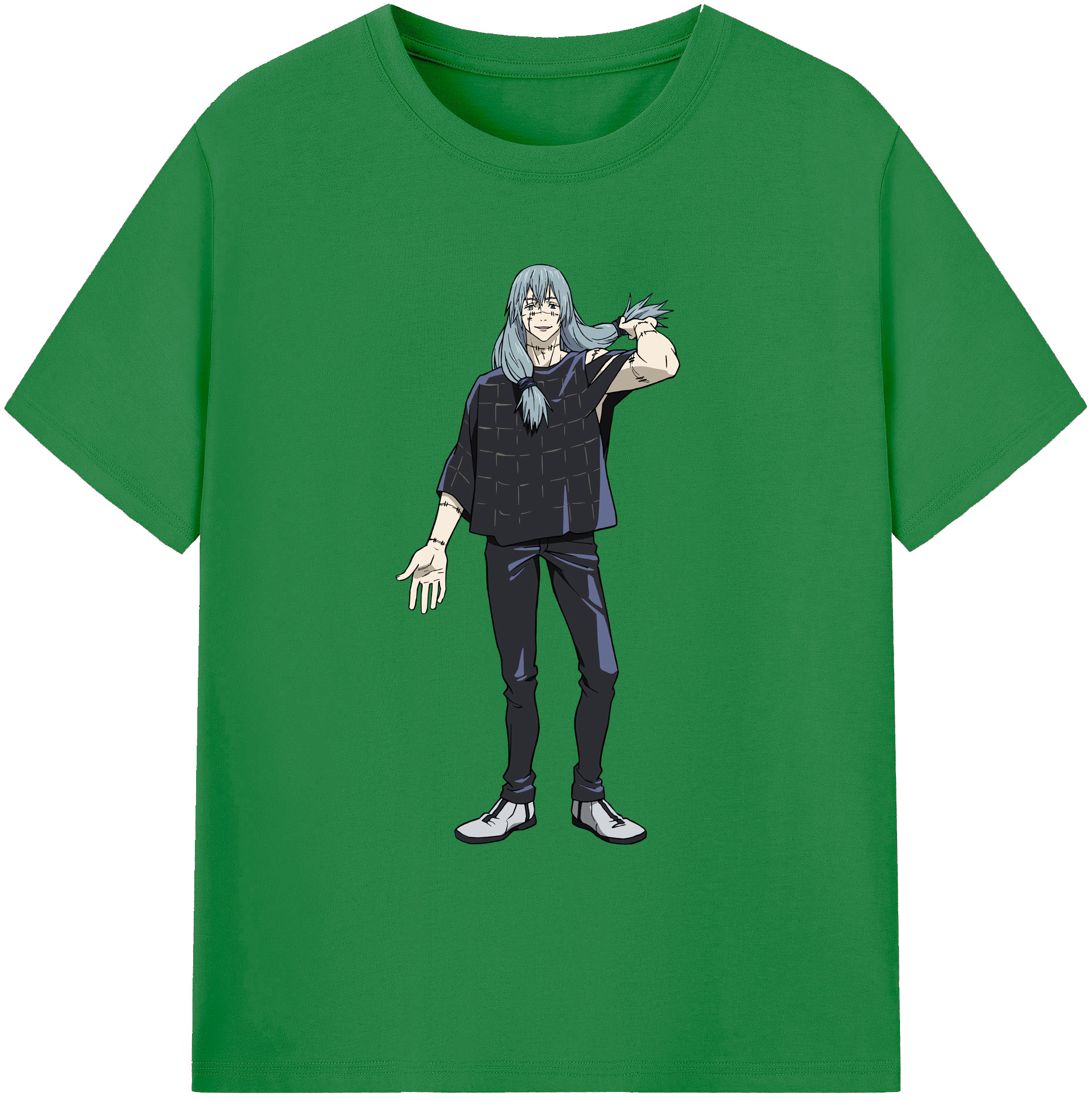 （画像用） 呪術廻戦 Jujutsu Kaisen 綿100％ メンズ半袖Tシャツ｜肌触りやわらか＆通気性