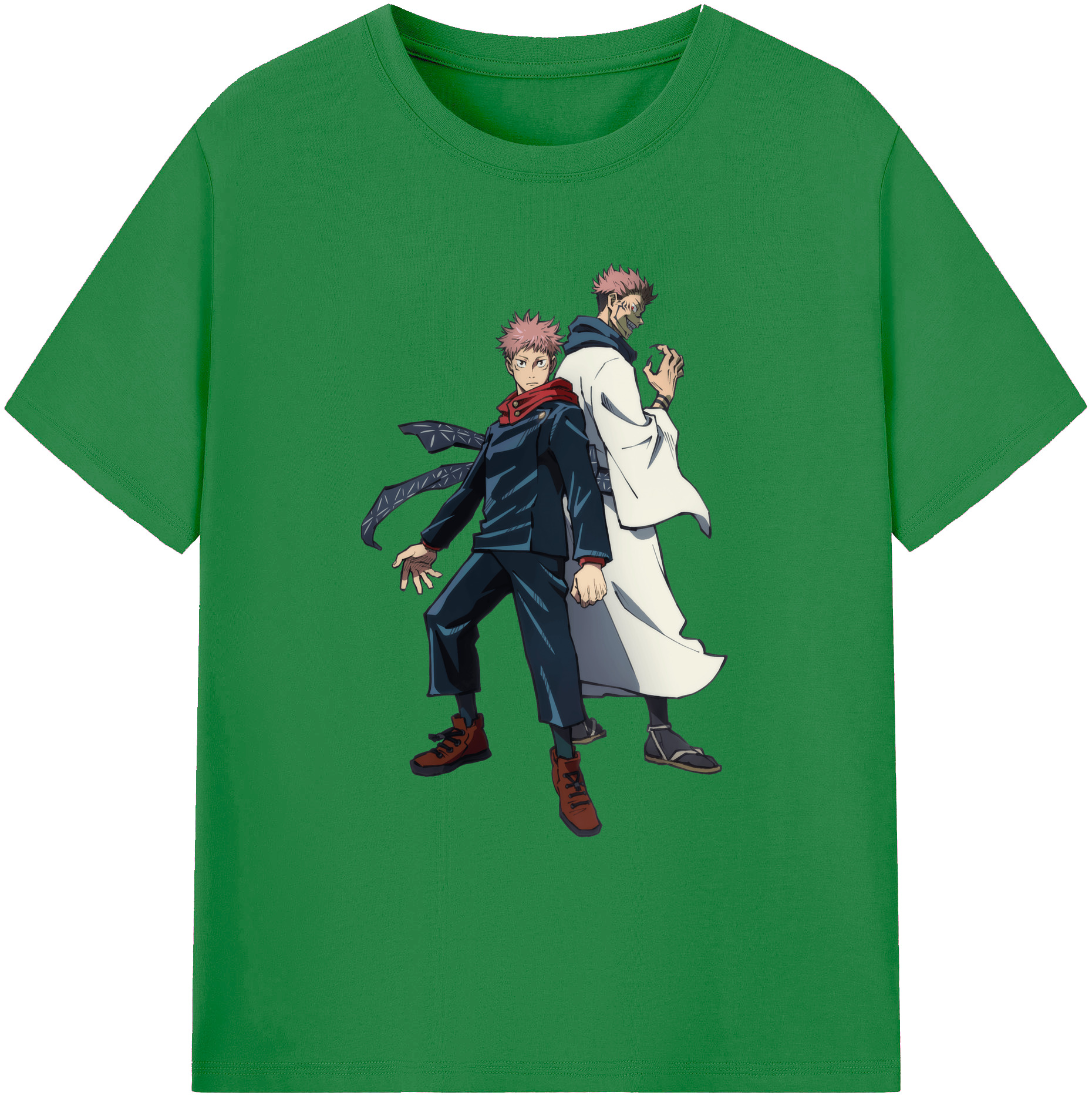 （画像用） 呪術廻戦 Jujutsu Kaisen 綿100％ メンズ半袖Tシャツ｜肌触りやわらか＆通気性