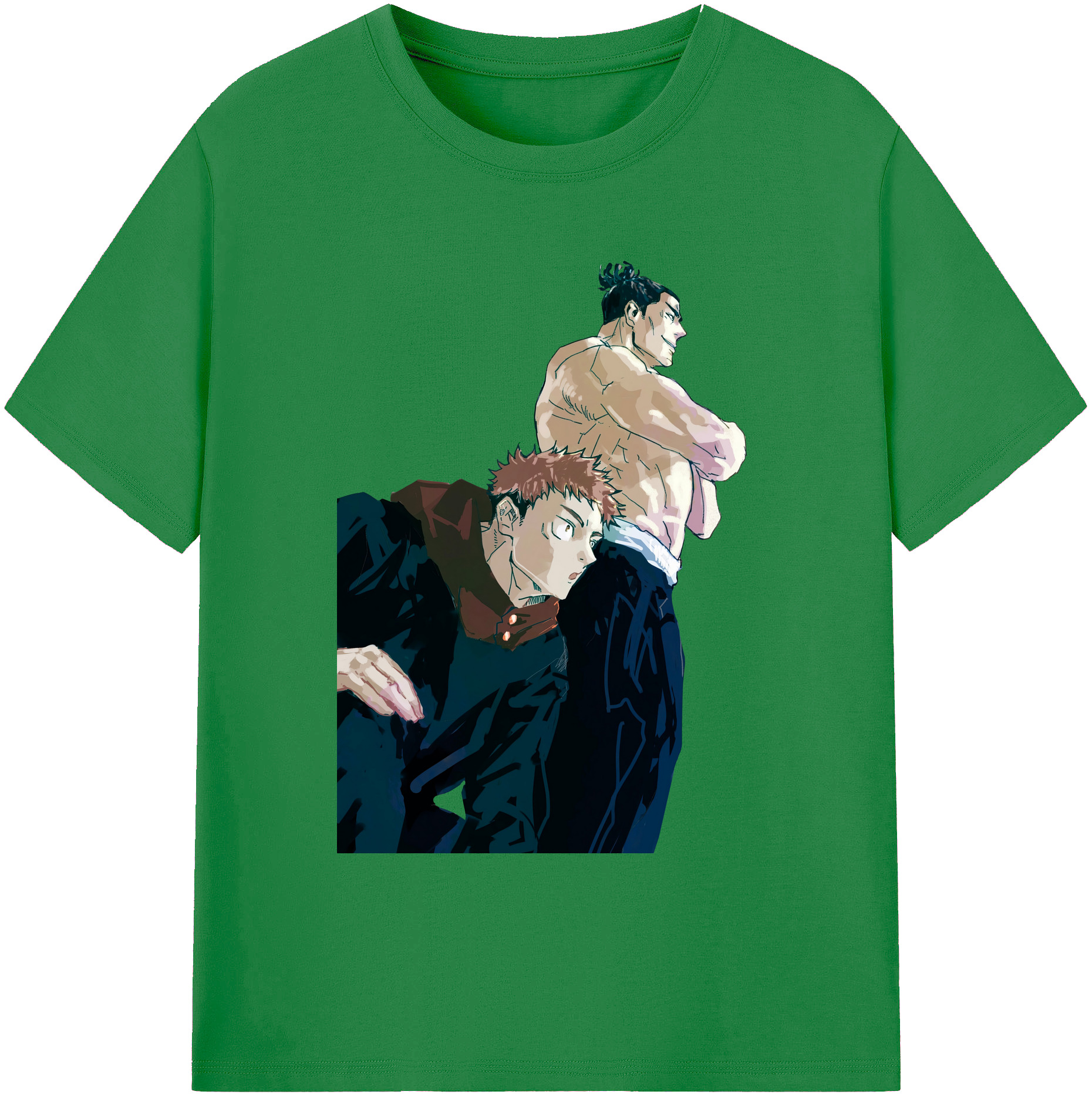 （画像用） 呪術廻戦 Jujutsu Kaisen 綿100％ メンズ半袖Tシャツ｜肌触りやわらか＆通気性