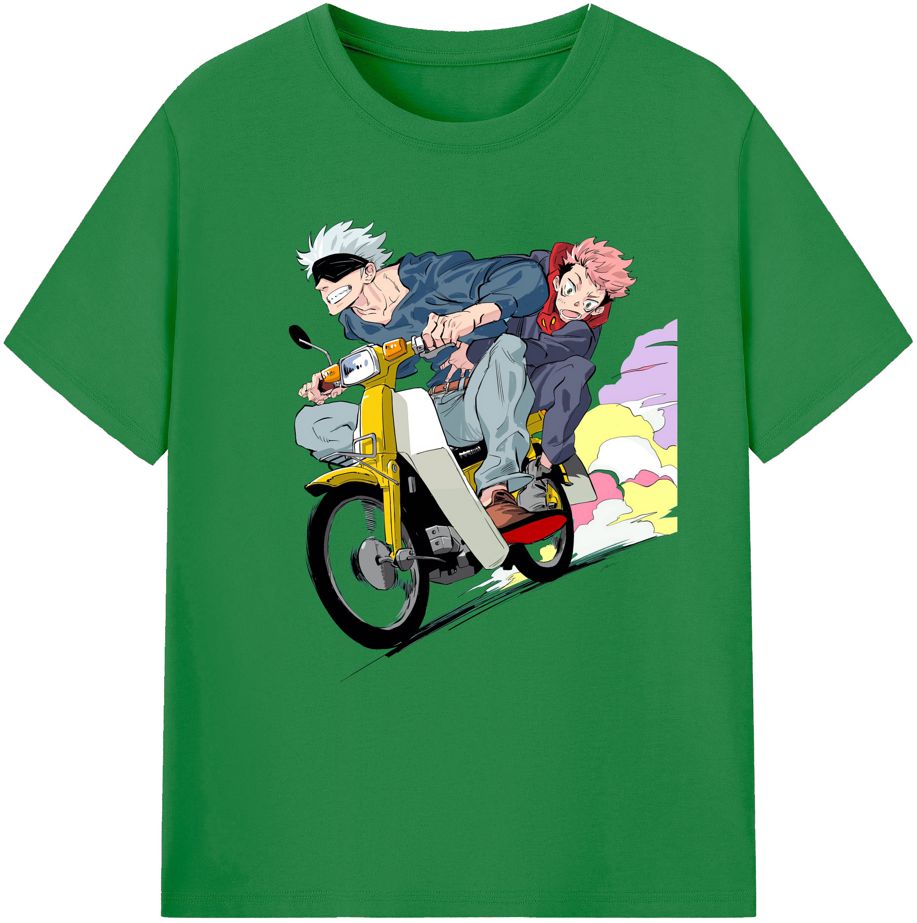 （画像用） 呪術廻戦 Jujutsu Kaisen 綿100％ メンズ半袖Tシャツ｜肌触りやわらか＆通気性