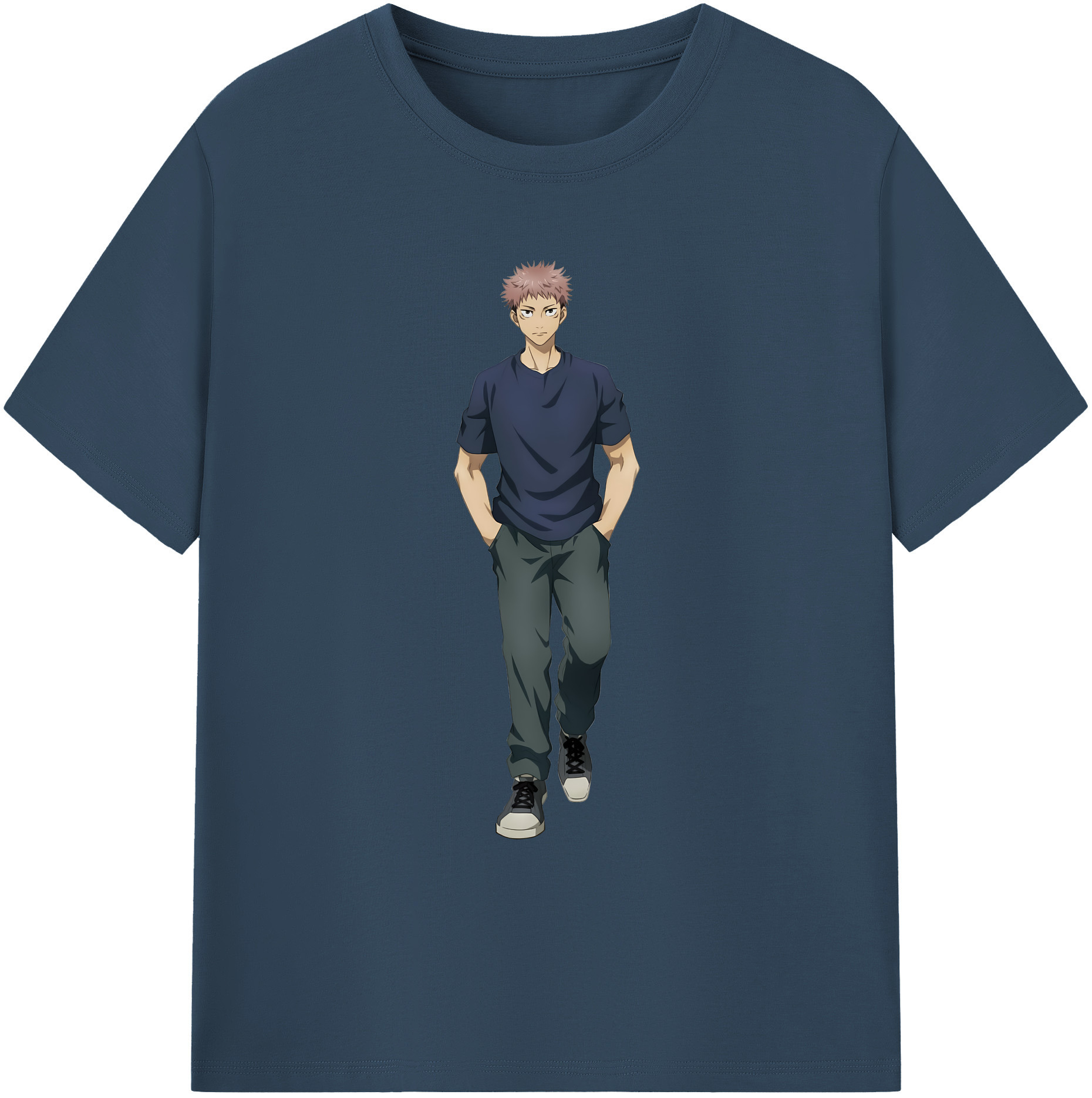 （画像用） 呪術廻戦 Jujutsu Kaisen 綿100％ メンズ半袖Tシャツ｜肌触りやわらか＆通気性