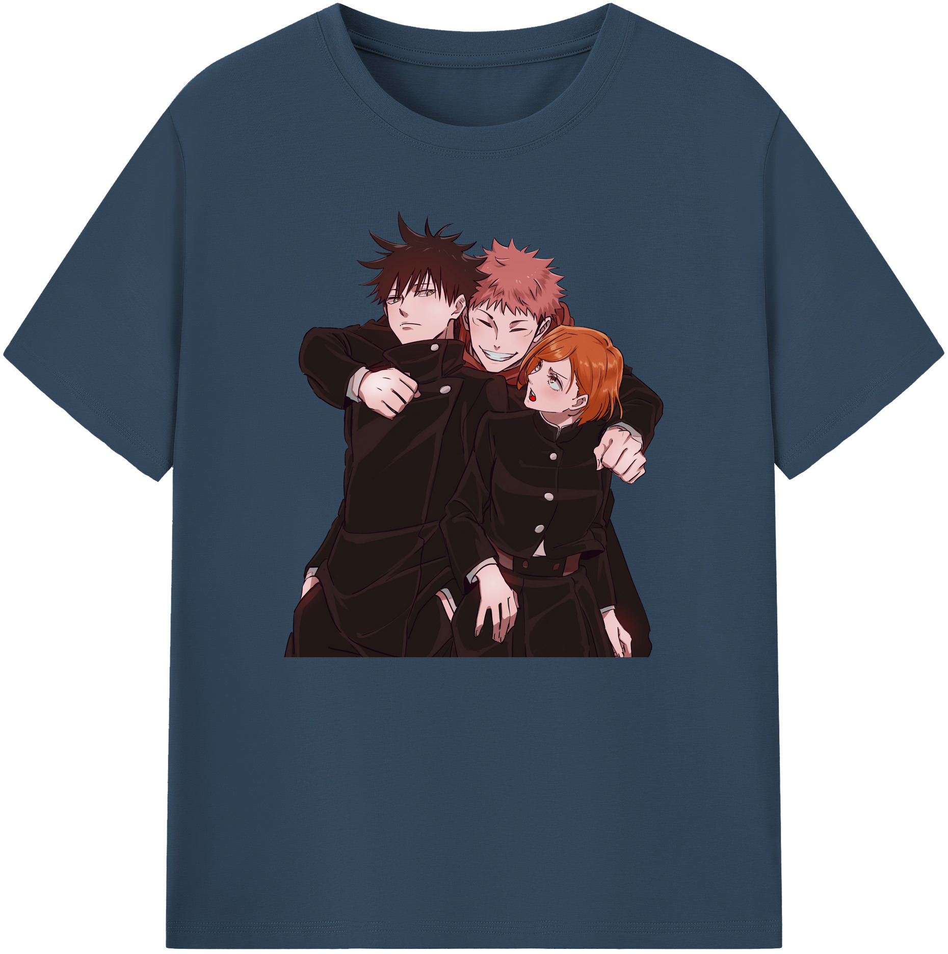 （画像用） 呪術廻戦 Jujutsu Kaisen 綿100％ メンズ半袖Tシャツ｜肌触りやわらか＆通気性