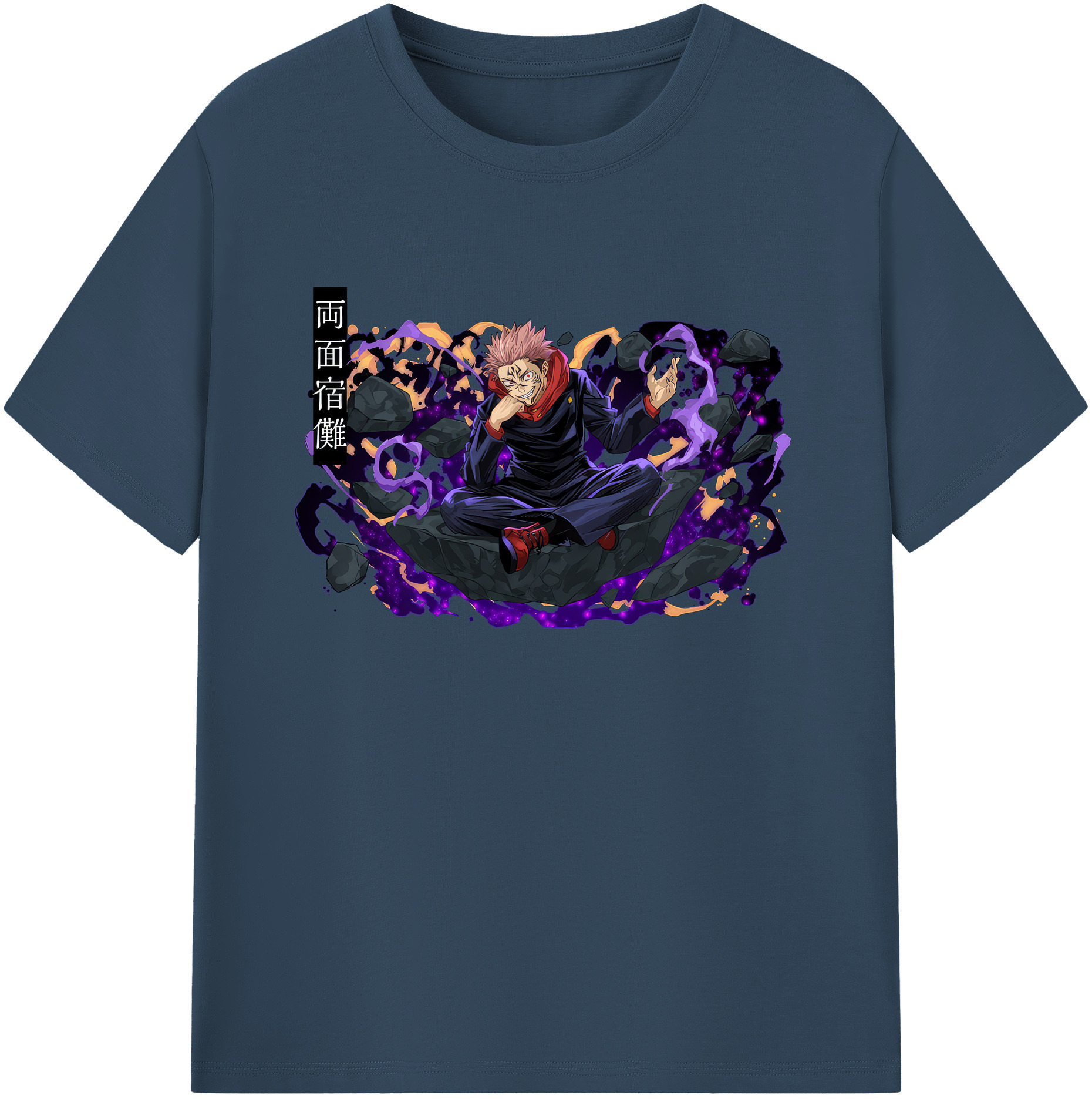 （画像用） 呪術廻戦 Jujutsu Kaisen 綿100％ メンズ半袖Tシャツ｜肌触りやわらか＆通気性