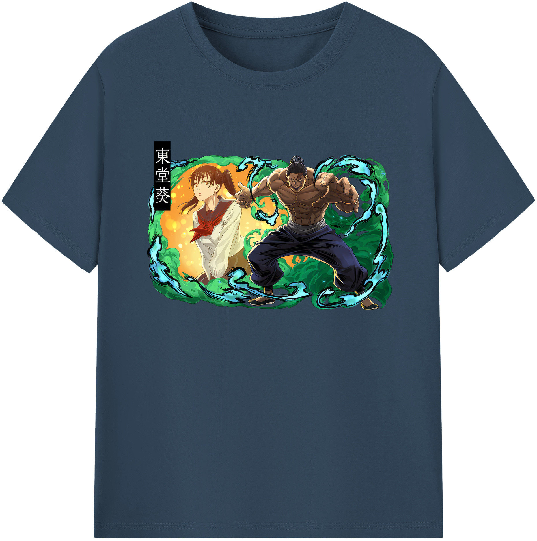 （画像用） 呪術廻戦 Jujutsu Kaisen 綿100％ メンズ半袖Tシャツ｜肌触りやわらか＆通気性
