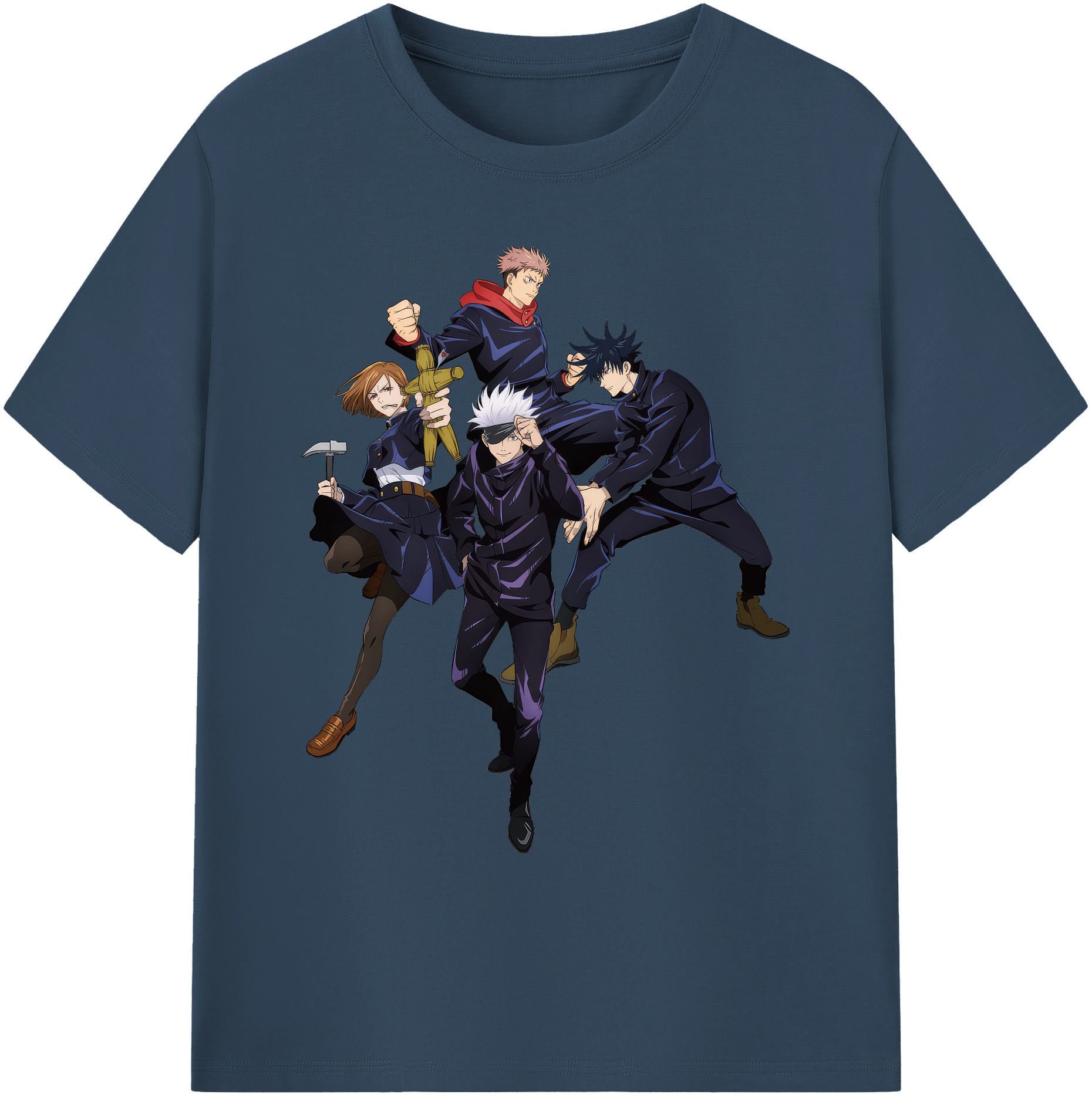 （画像用） 呪術廻戦 Jujutsu Kaisen 綿100％ メンズ半袖Tシャツ｜肌触りやわらか＆通気性