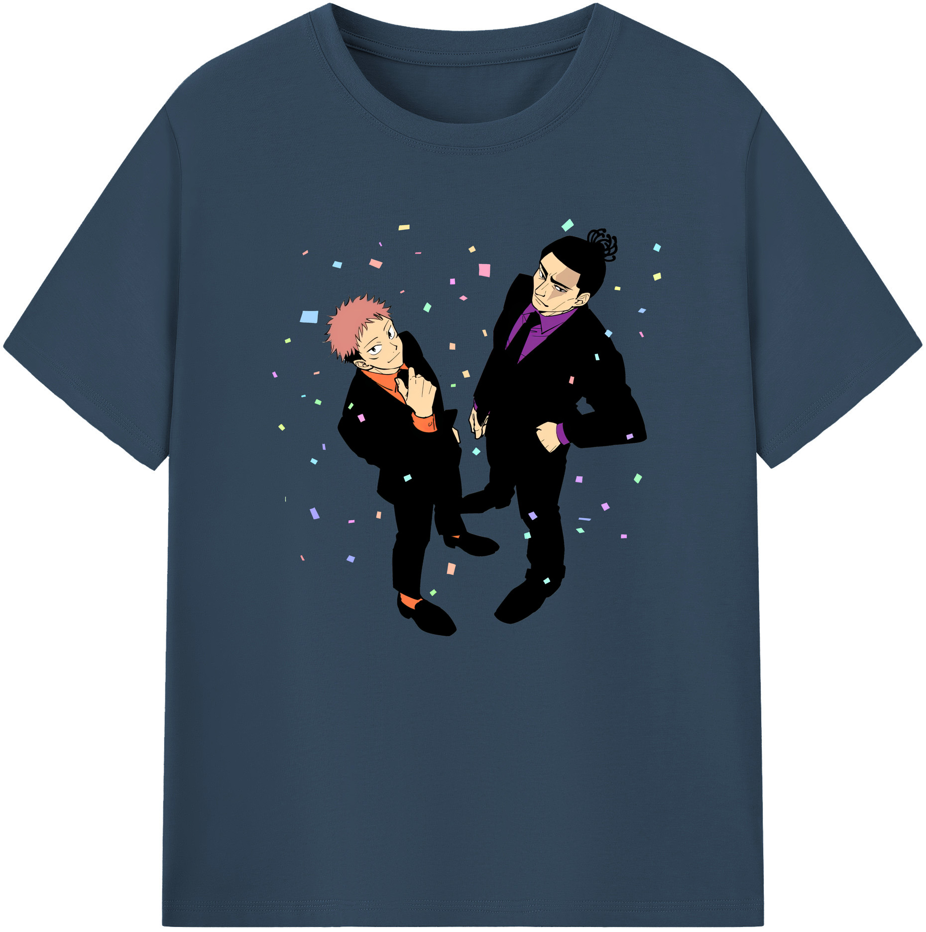 （画像用） 呪術廻戦 Jujutsu Kaisen 綿100％ メンズ半袖Tシャツ｜肌触りやわらか＆通気性