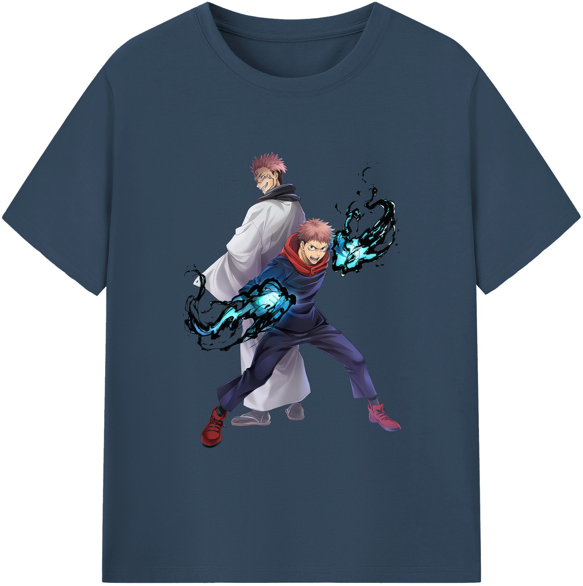 （画像用） 呪術廻戦 Jujutsu Kaisen 綿100％ メンズ半袖Tシャツ｜肌触りやわらか＆通気性
