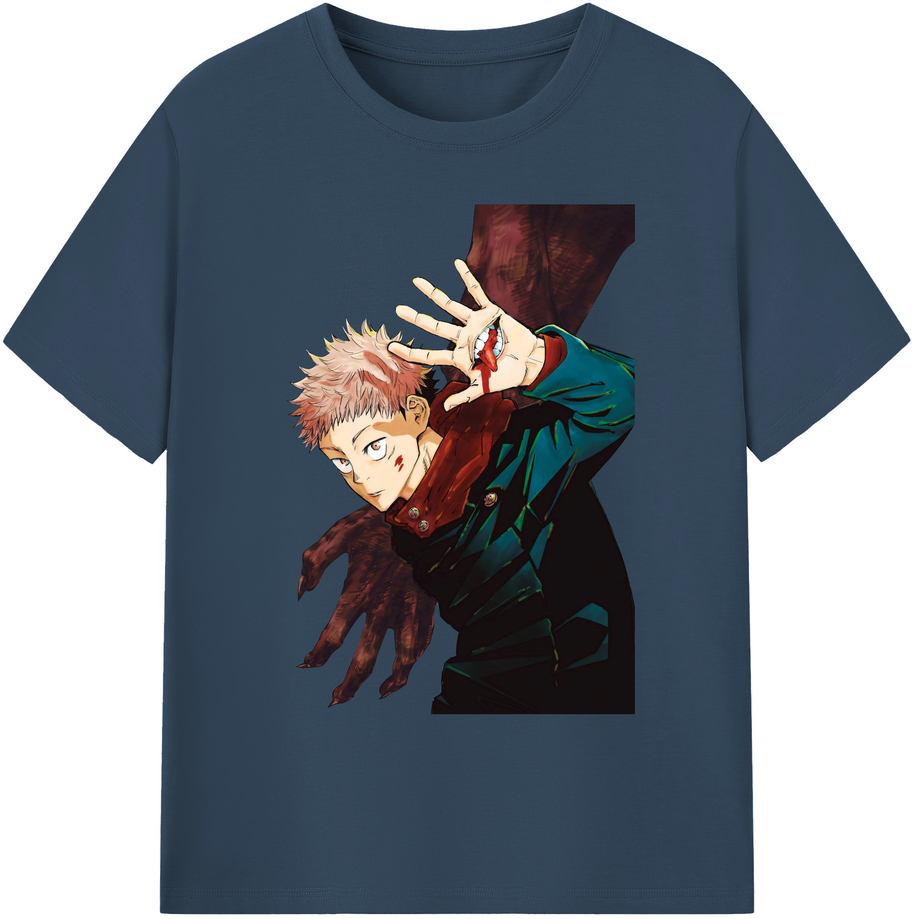 （画像用） 呪術廻戦 Jujutsu Kaisen 綿100％ メンズ半袖Tシャツ｜肌触りやわらか＆通気性