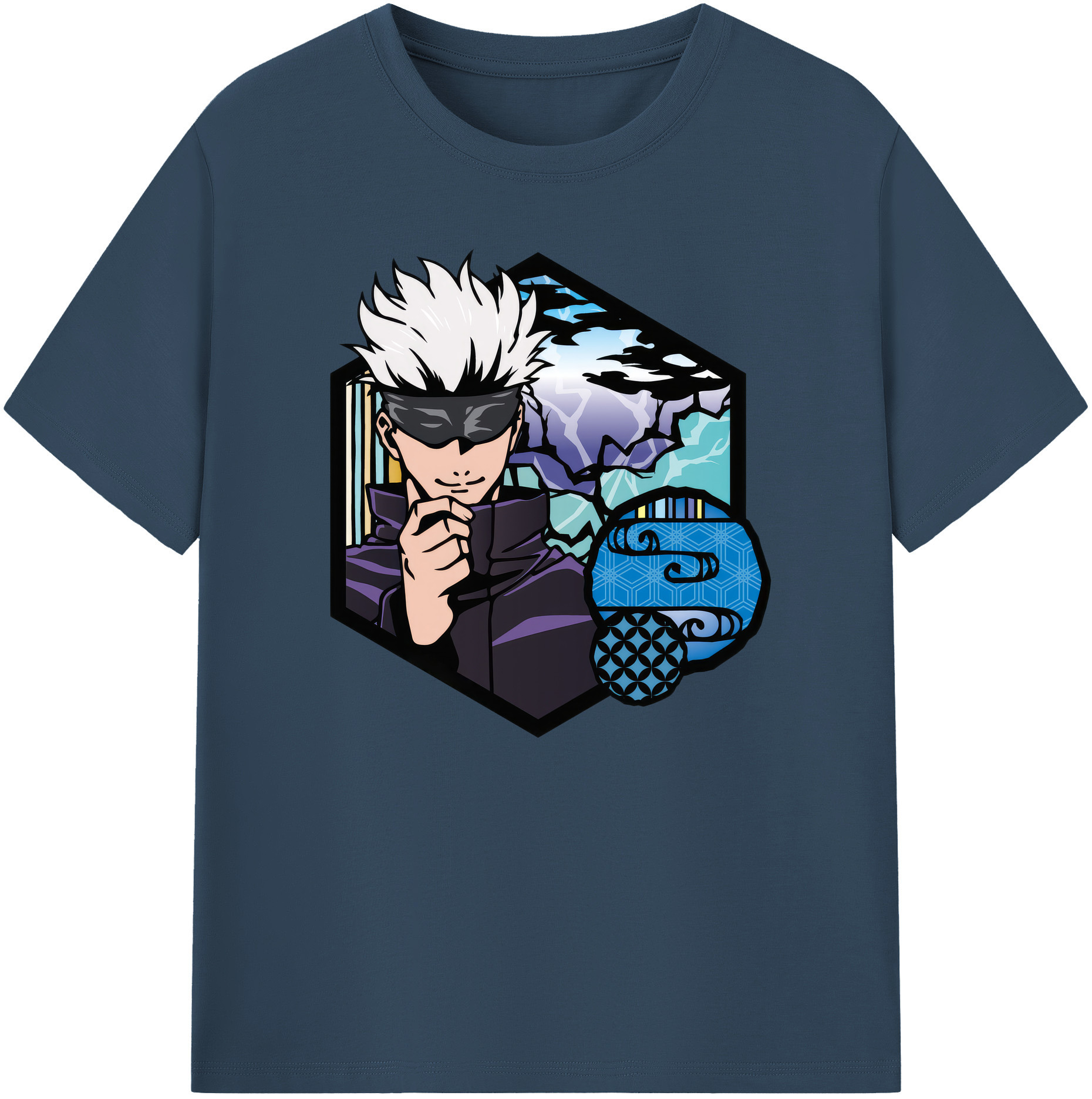 （画像用） 呪術廻戦 Jujutsu Kaisen 綿100％ メンズ半袖Tシャツ｜肌触りやわらか＆通気性