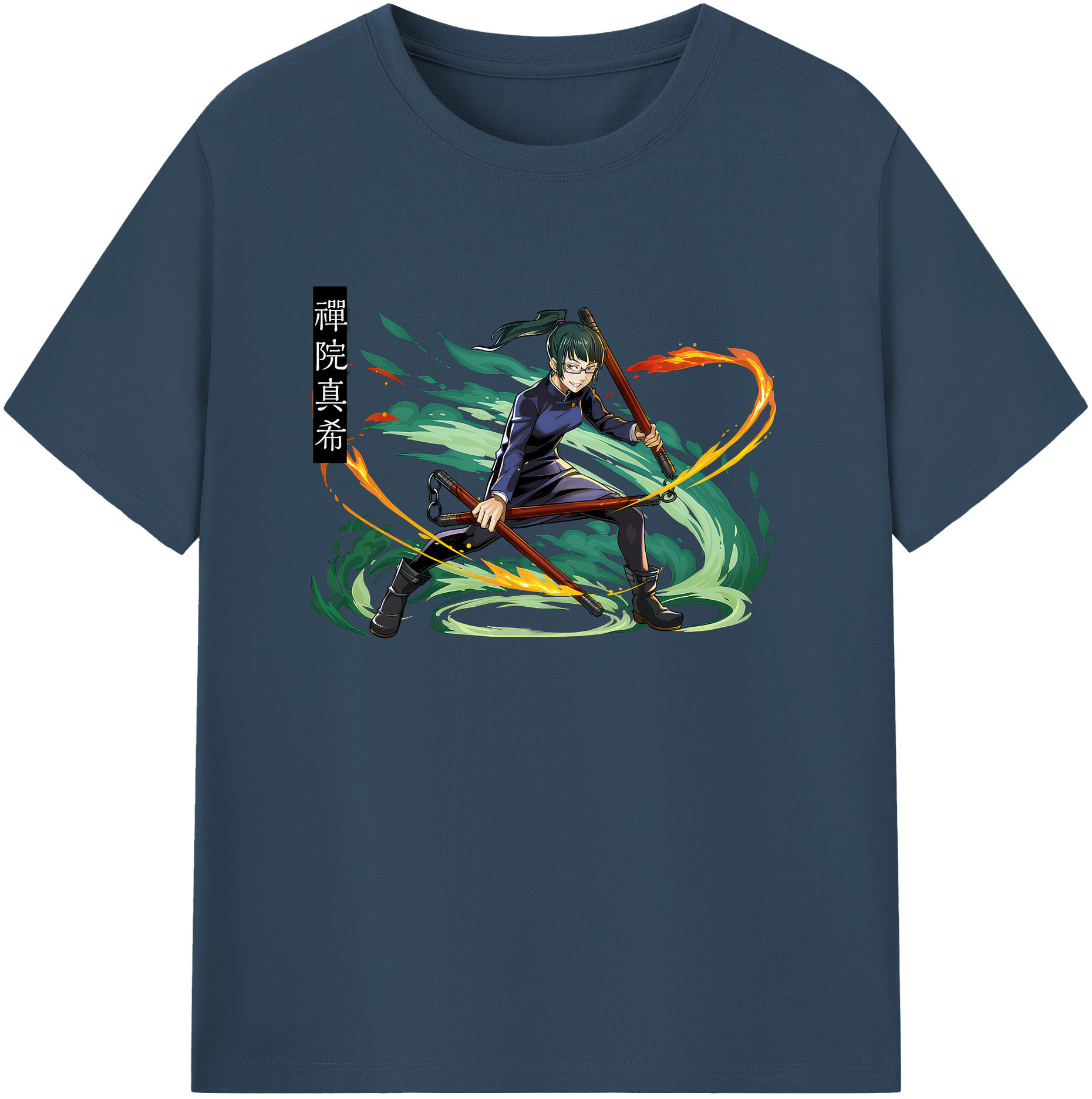 （画像用） 呪術廻戦 Jujutsu Kaisen 綿100％ メンズ半袖Tシャツ｜肌触りやわらか＆通気性