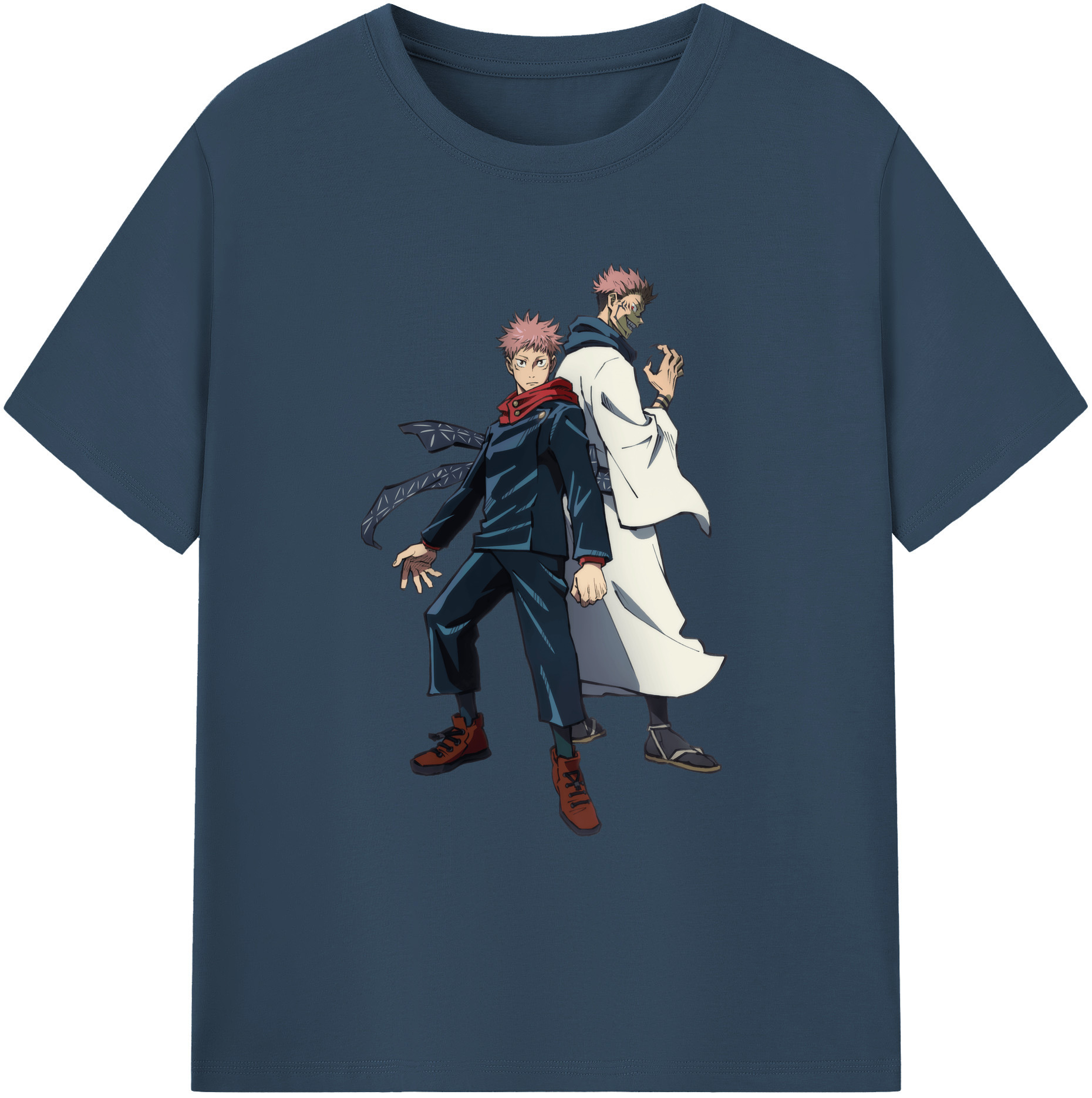 （画像用） 呪術廻戦 Jujutsu Kaisen 綿100％ メンズ半袖Tシャツ｜肌触りやわらか＆通気性