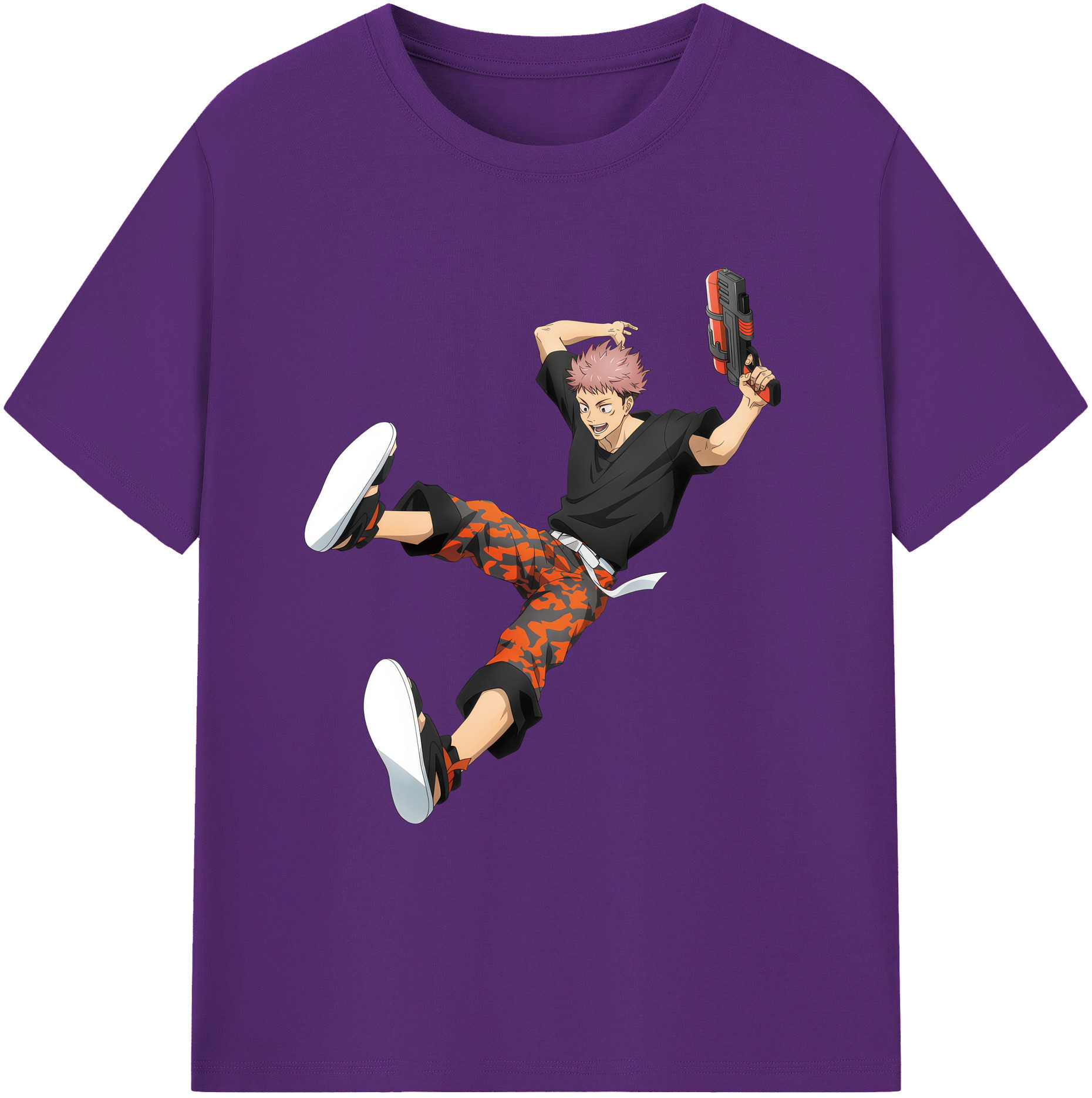 （画像用） 呪術廻戦 Jujutsu Kaisen 綿100％ メンズ半袖Tシャツ｜肌触りやわらか＆通気性