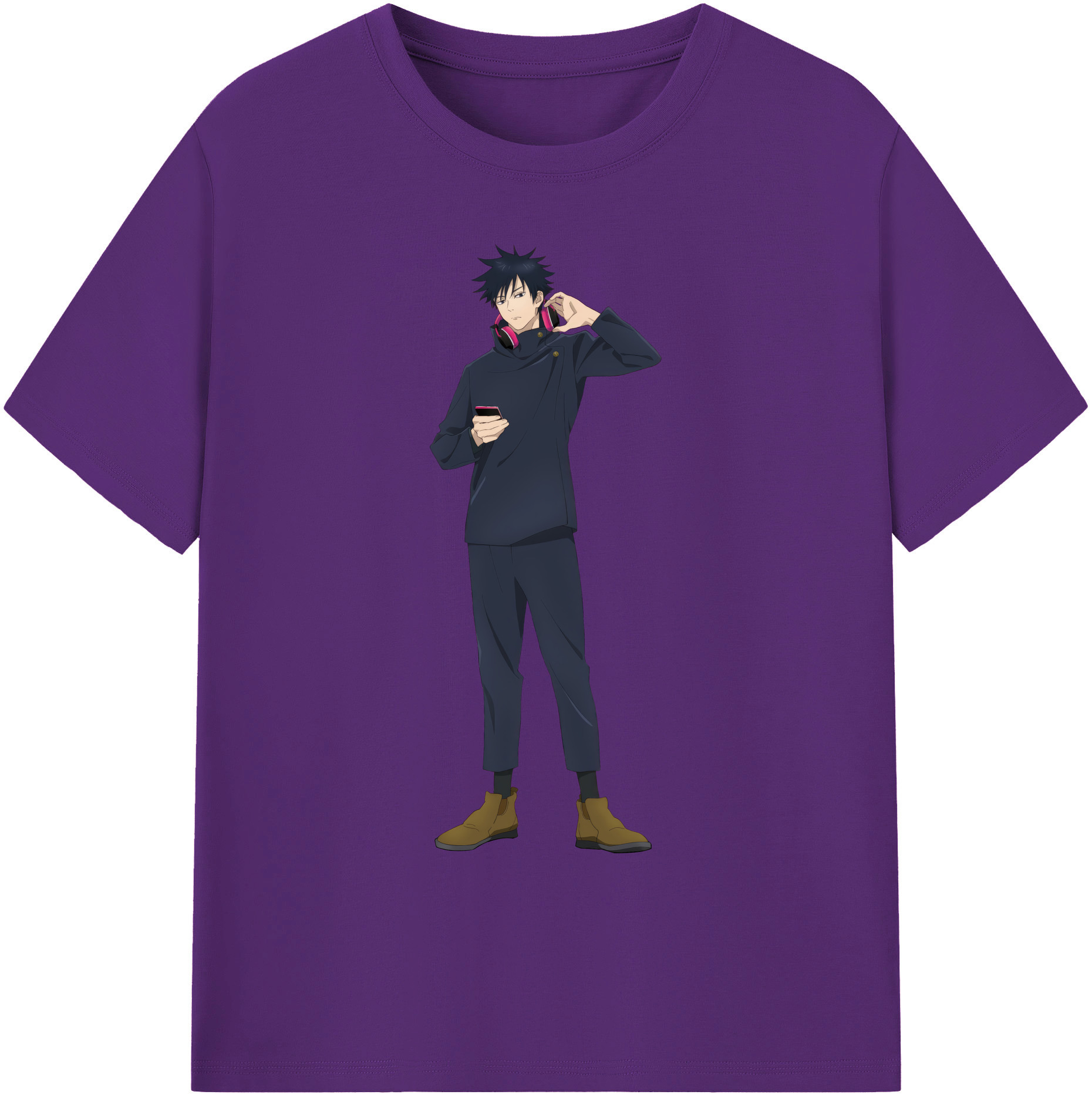 （画像用） 呪術廻戦 Jujutsu Kaisen 綿100％ メンズ半袖Tシャツ｜肌触りやわらか＆通気性
