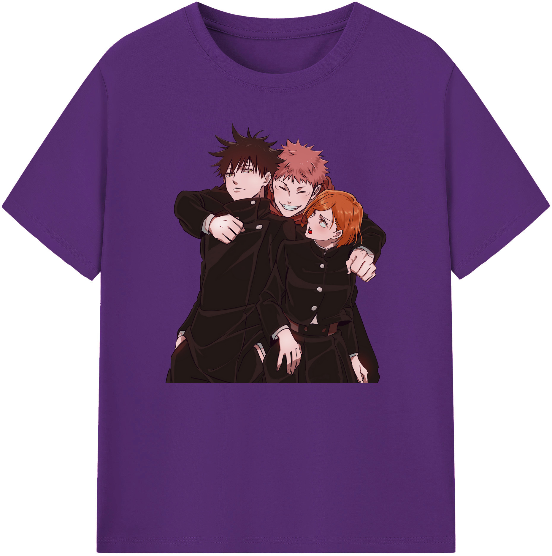 （画像用） 呪術廻戦 Jujutsu Kaisen 綿100％ メンズ半袖Tシャツ｜肌触りやわらか＆通気性