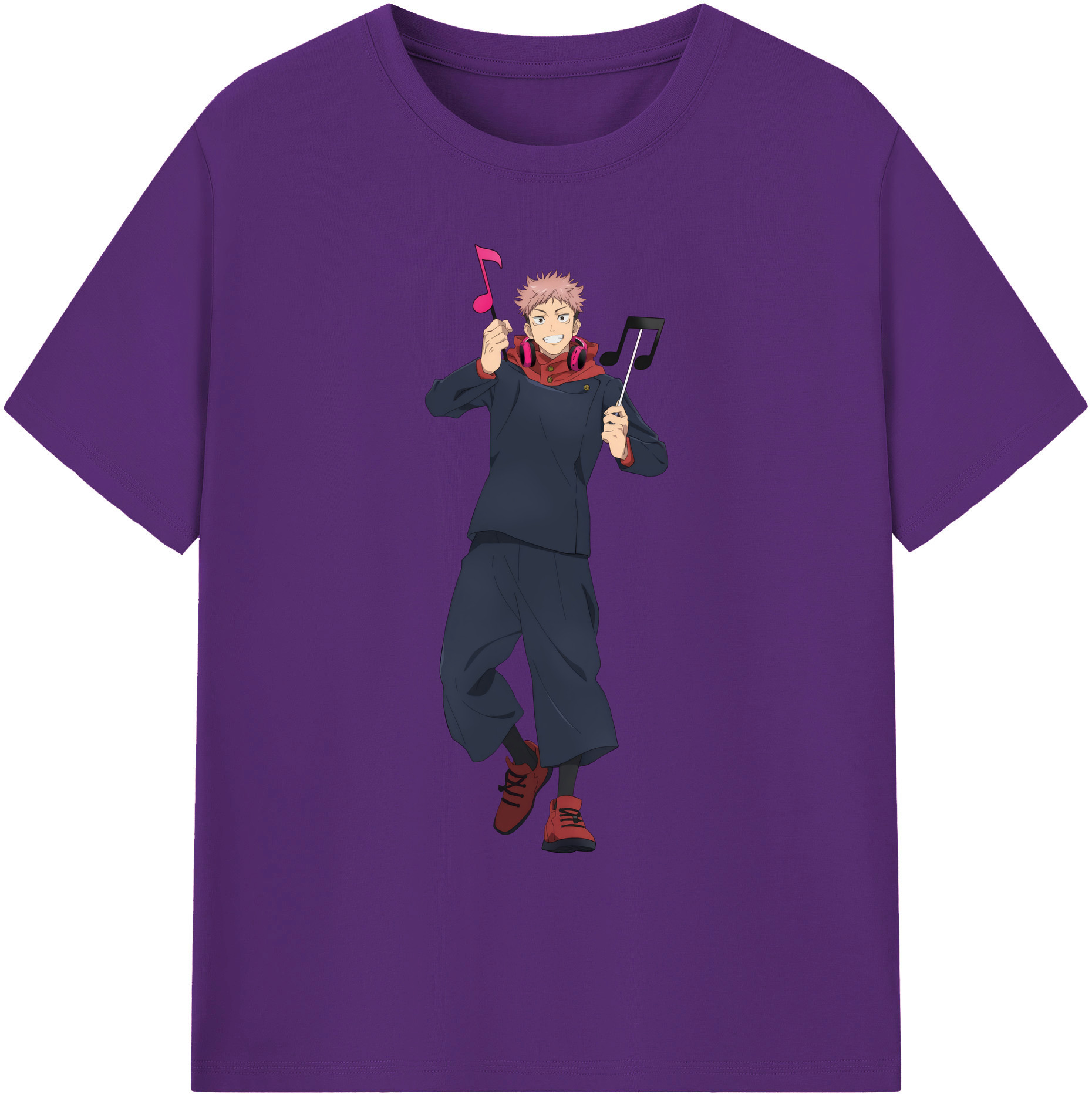 （画像用） 呪術廻戦 Jujutsu Kaisen 綿100％ メンズ半袖Tシャツ｜肌触りやわらか＆通気性