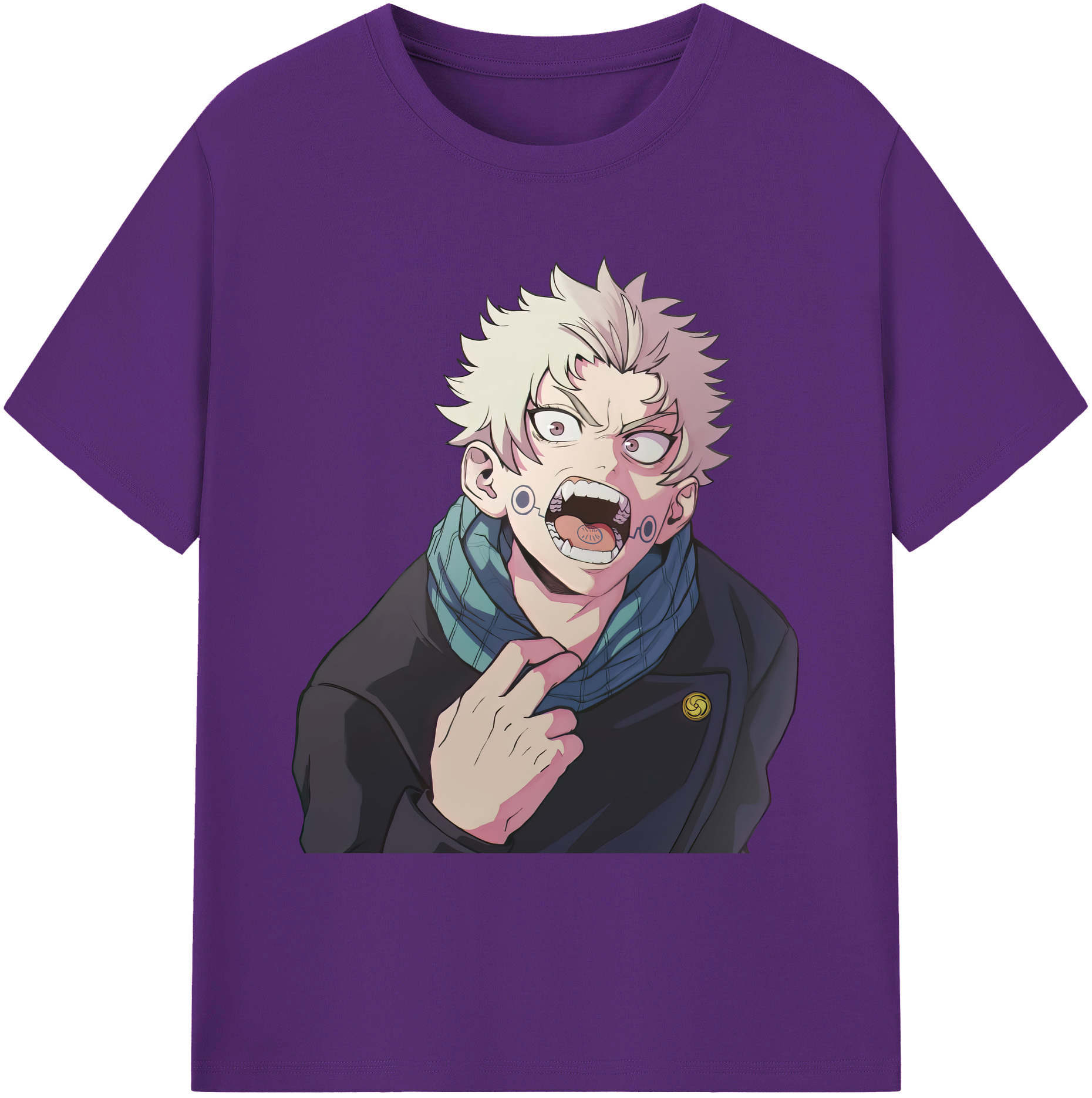 （画像用） 呪術廻戦 Jujutsu Kaisen 綿100％ メンズ半袖Tシャツ｜肌触りやわらか＆通気性