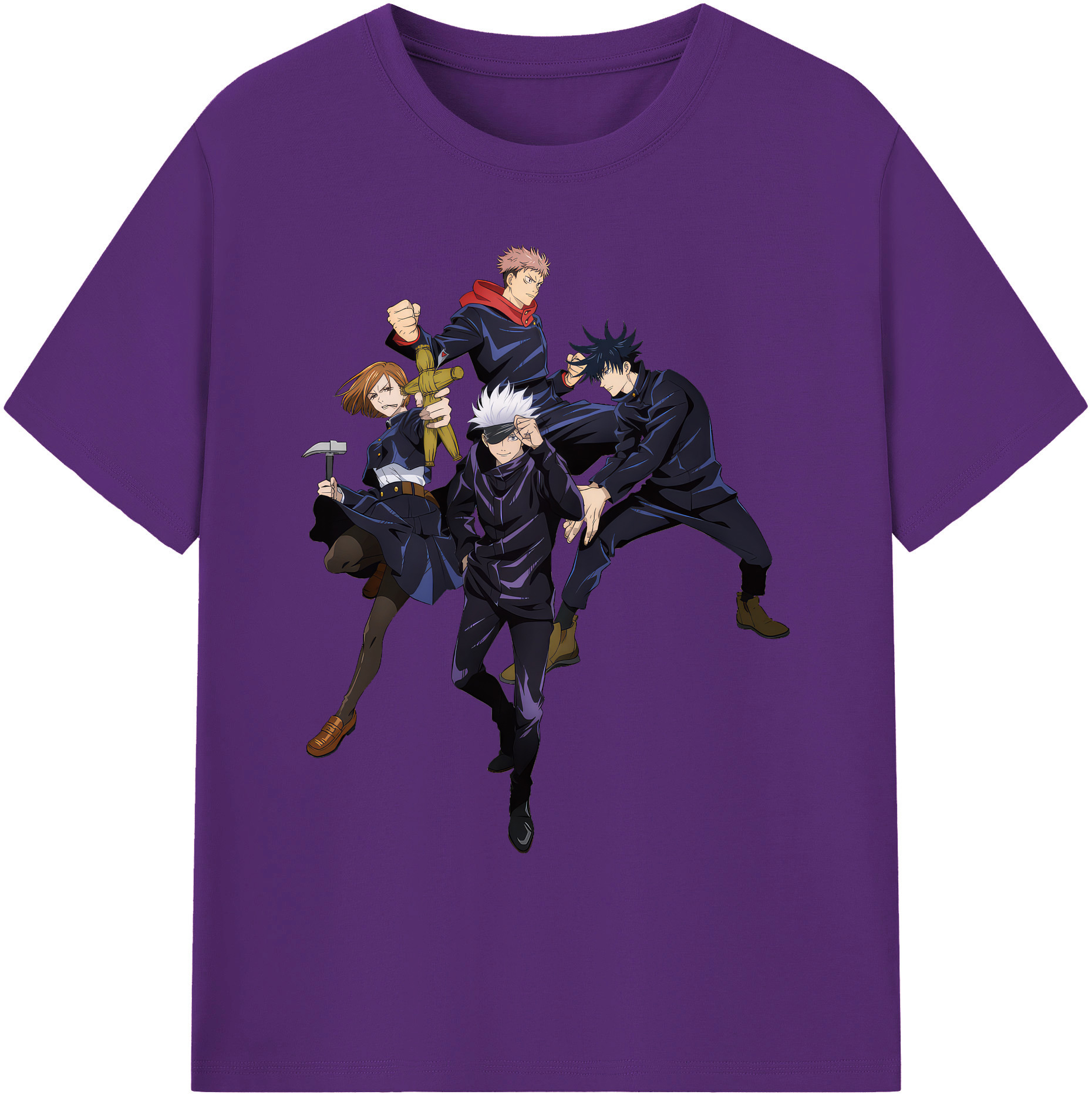 （画像用） 呪術廻戦 Jujutsu Kaisen 綿100％ メンズ半袖Tシャツ｜肌触りやわらか＆通気性