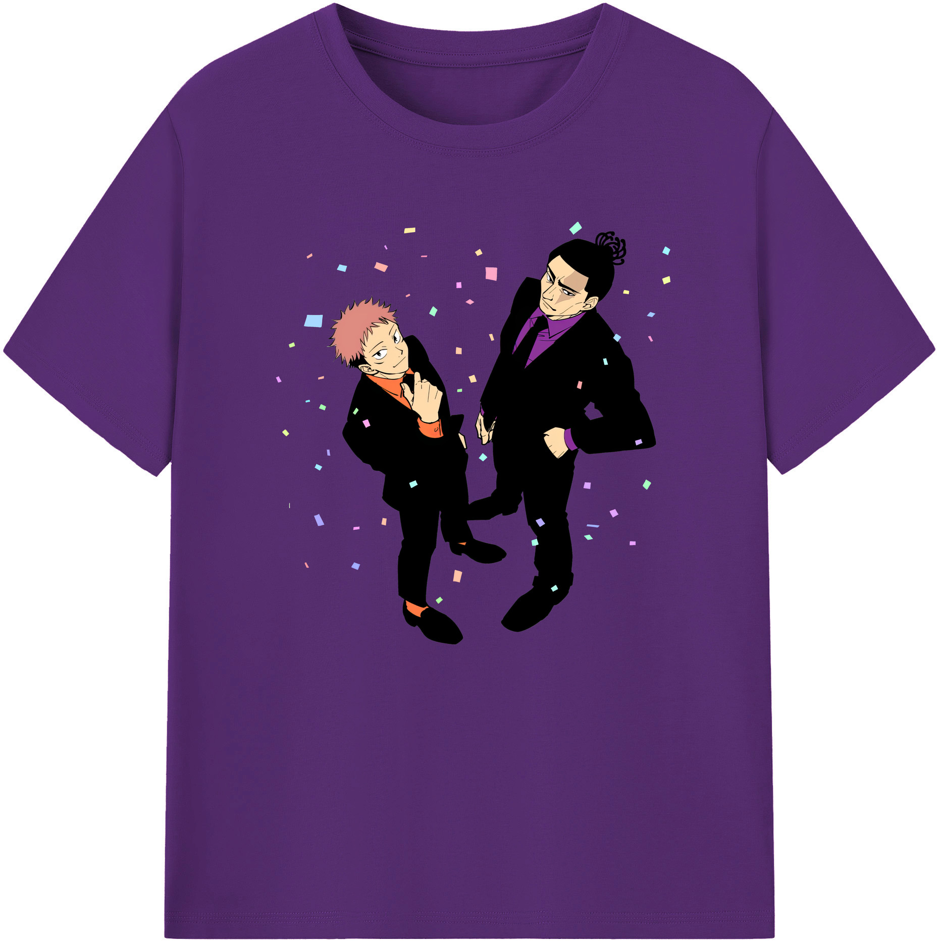 （画像用） 呪術廻戦 Jujutsu Kaisen 綿100％ メンズ半袖Tシャツ｜肌触りやわらか＆通気性