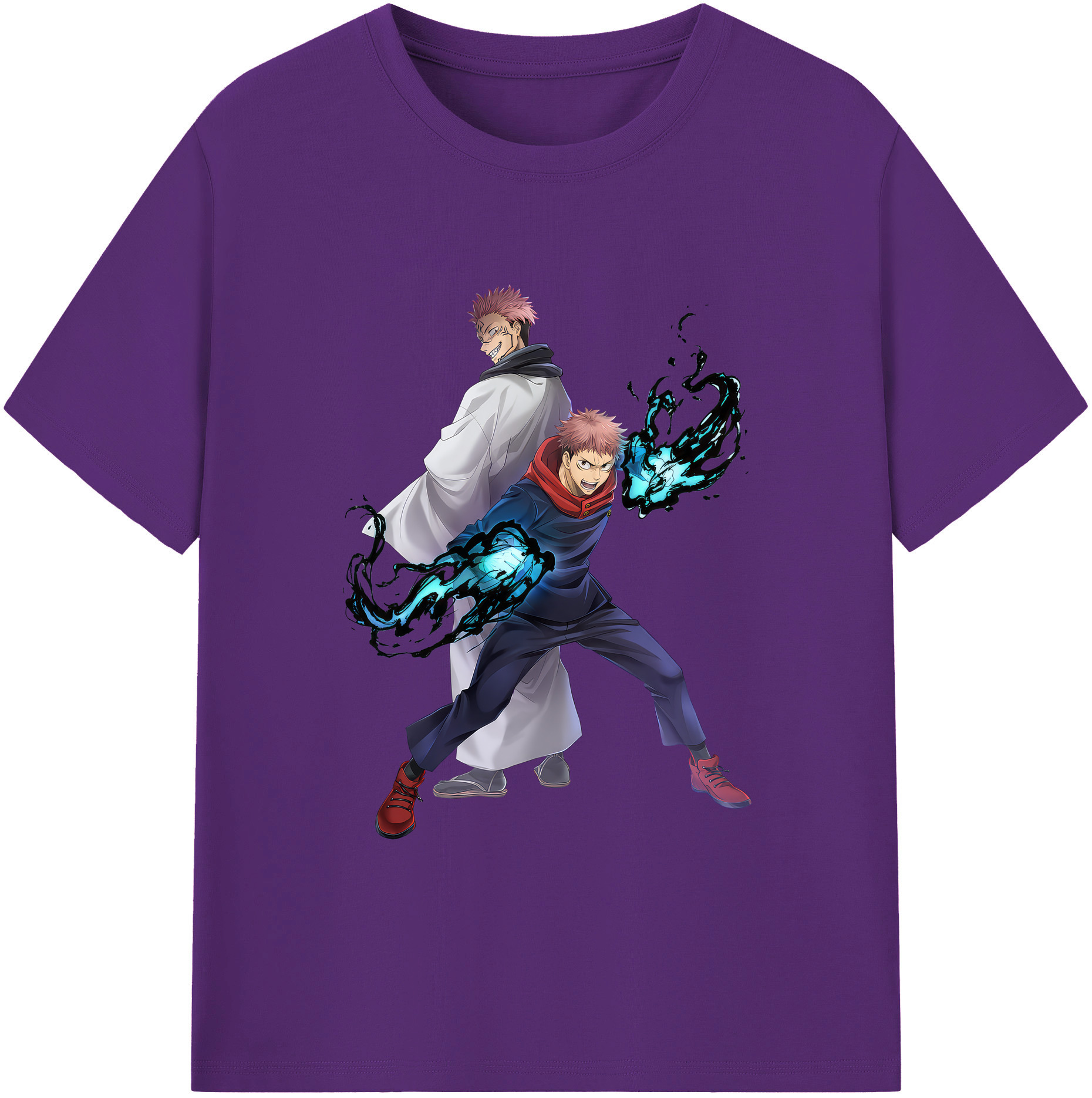 （画像用） 呪術廻戦 Jujutsu Kaisen 綿100％ メンズ半袖Tシャツ｜肌触りやわらか＆通気性