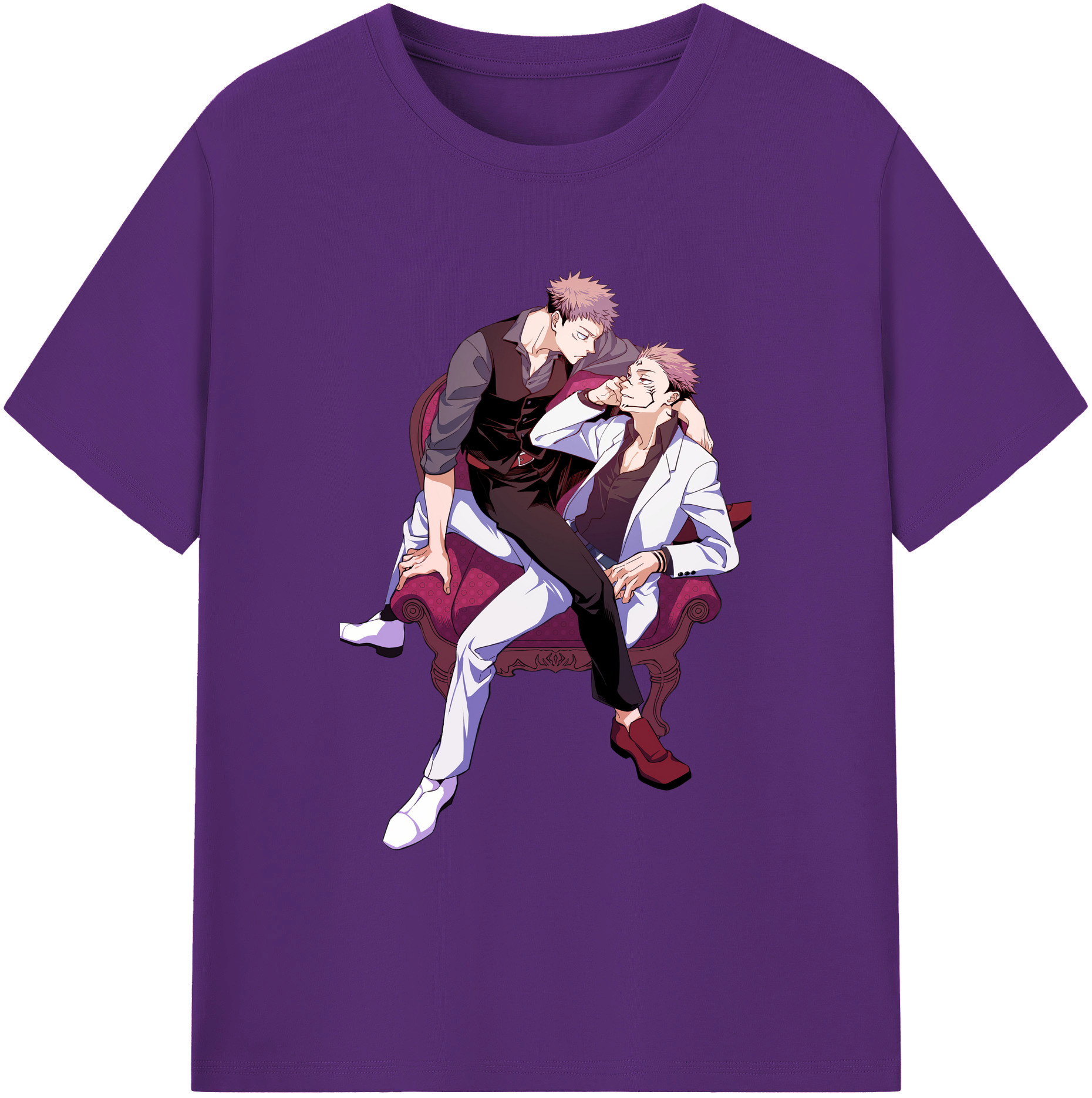 （画像用） 呪術廻戦 Jujutsu Kaisen 綿100％ メンズ半袖Tシャツ｜肌触りやわらか＆通気性