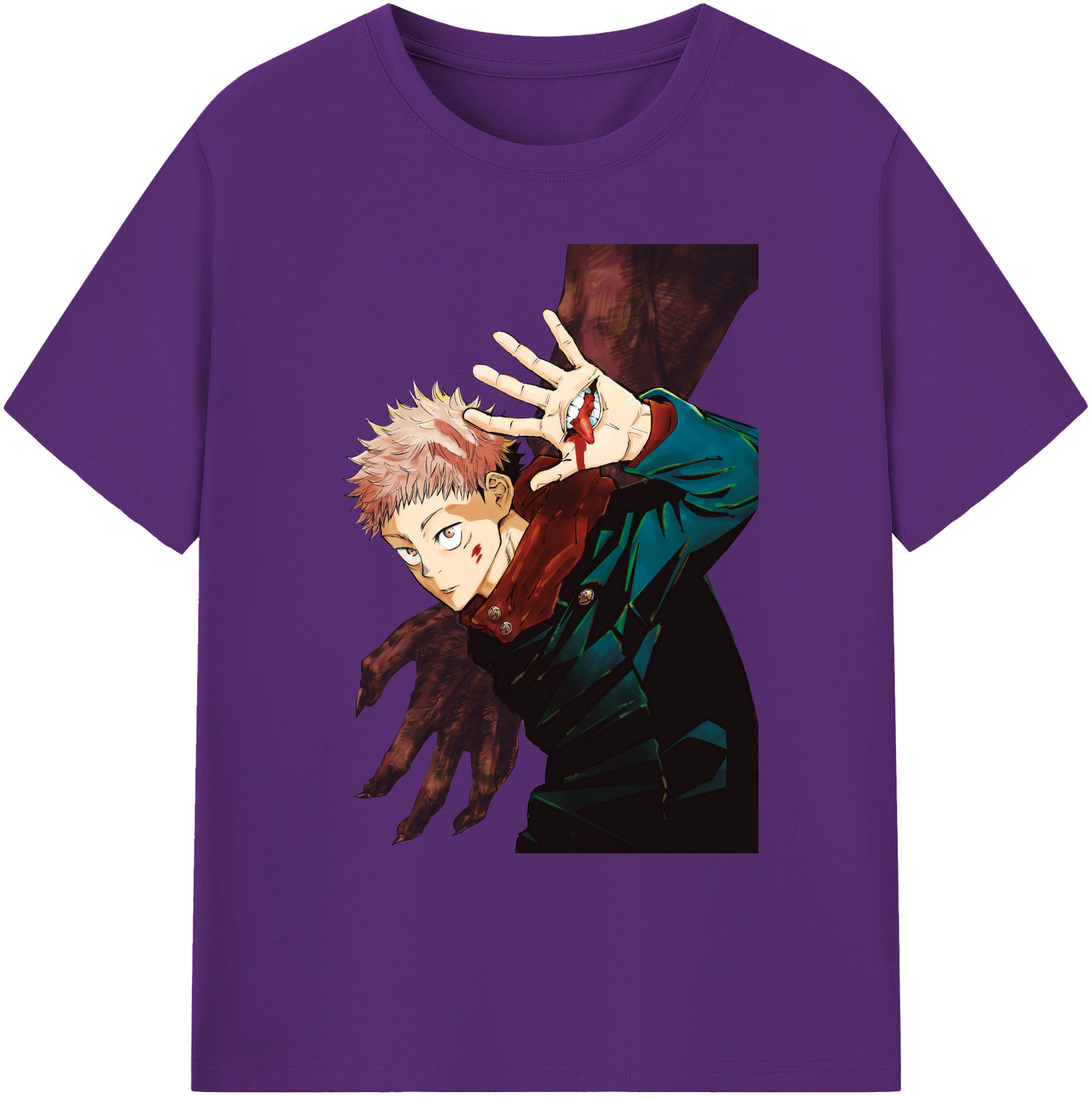 （画像用） 呪術廻戦 Jujutsu Kaisen 綿100％ メンズ半袖Tシャツ｜肌触りやわらか＆通気性