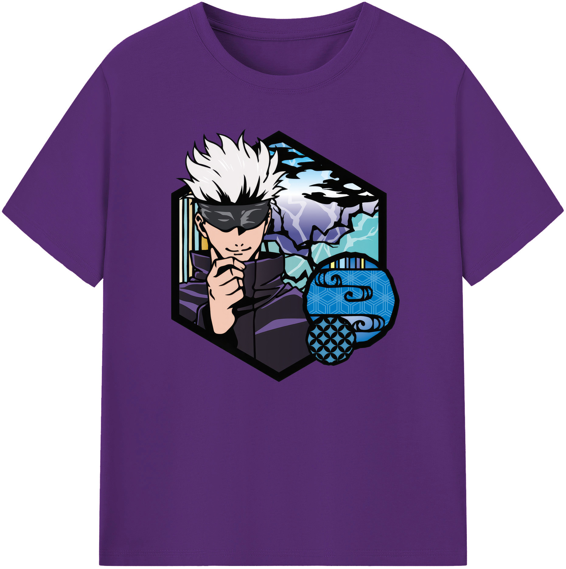 （画像用） 呪術廻戦 Jujutsu Kaisen 綿100％ メンズ半袖Tシャツ｜肌触りやわらか＆通気性