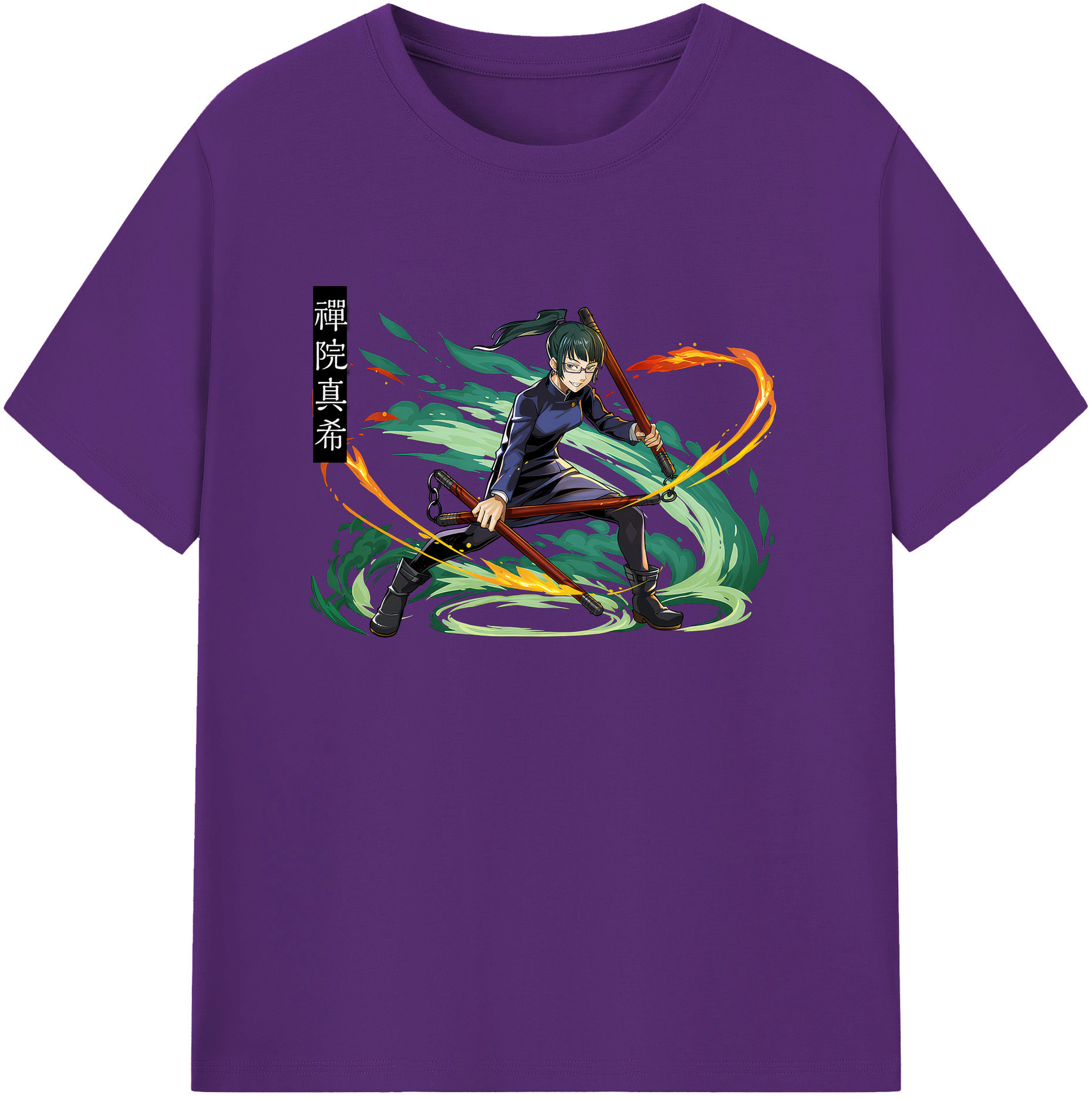 （画像用） 呪術廻戦 Jujutsu Kaisen 綿100％ メンズ半袖Tシャツ｜肌触りやわらか＆通気性