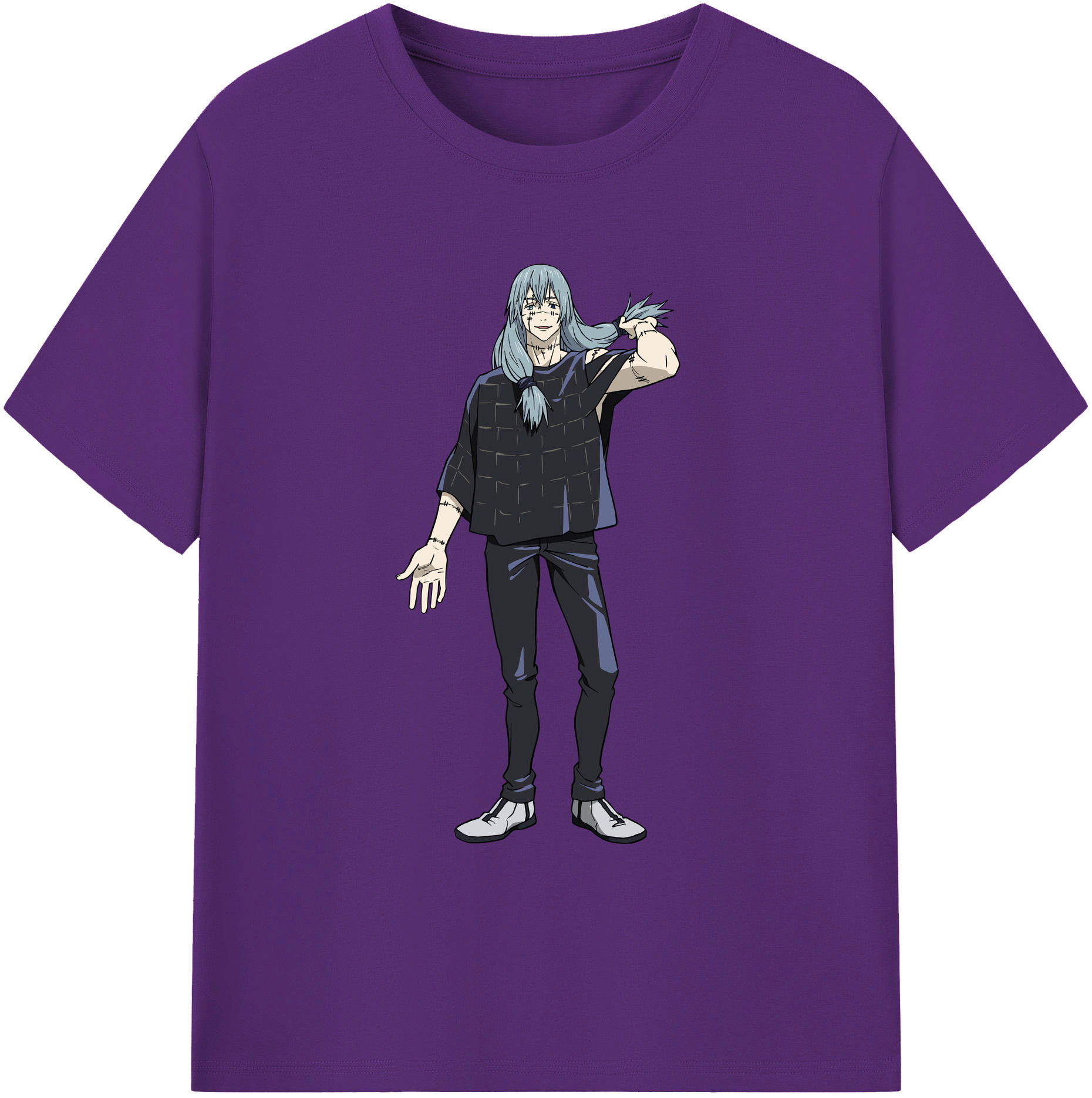 （画像用） 呪術廻戦 Jujutsu Kaisen 綿100％ メンズ半袖Tシャツ｜肌触りやわらか＆通気性