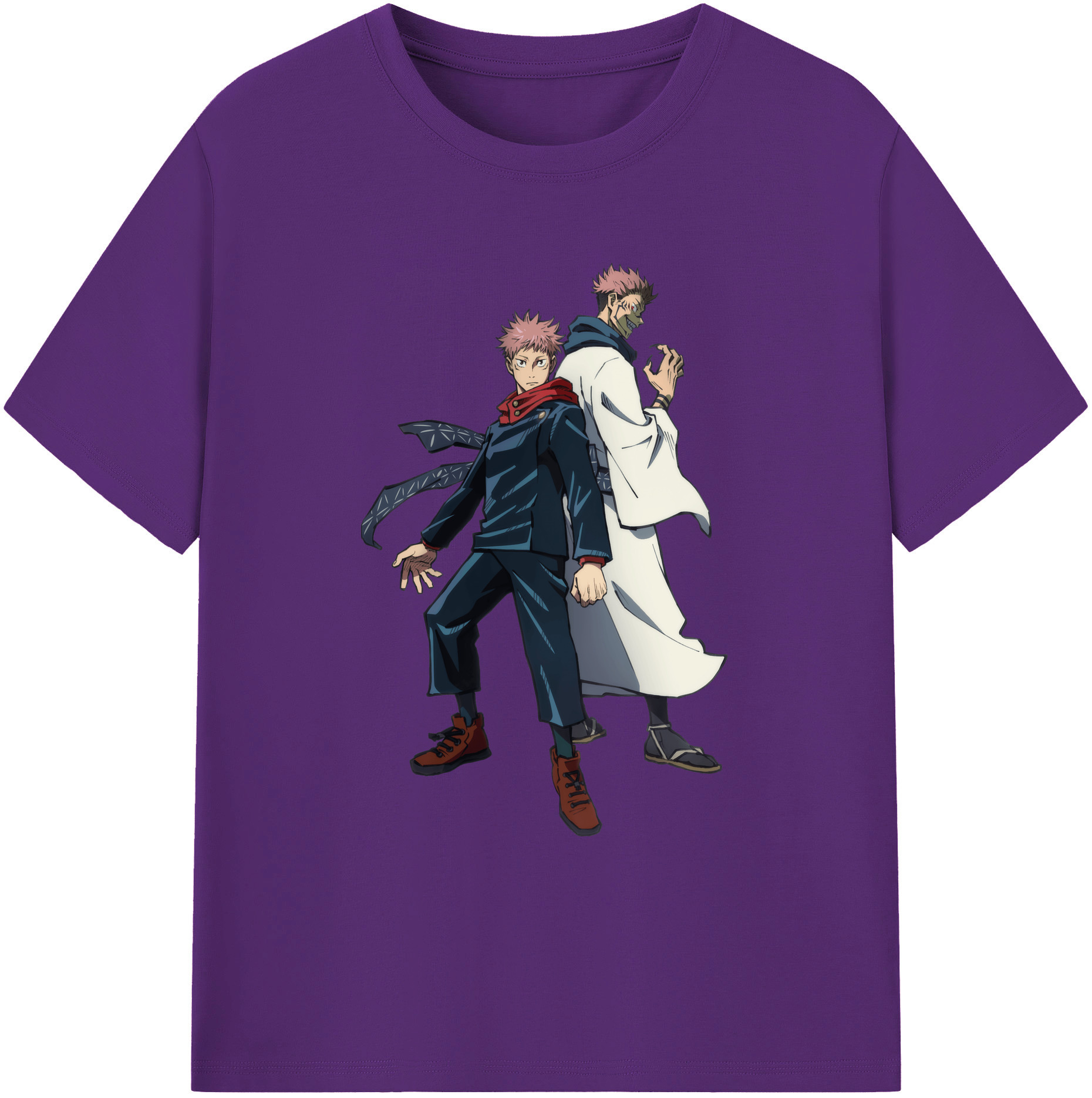 （画像用） 呪術廻戦 Jujutsu Kaisen 綿100％ メンズ半袖Tシャツ｜肌触りやわらか＆通気性