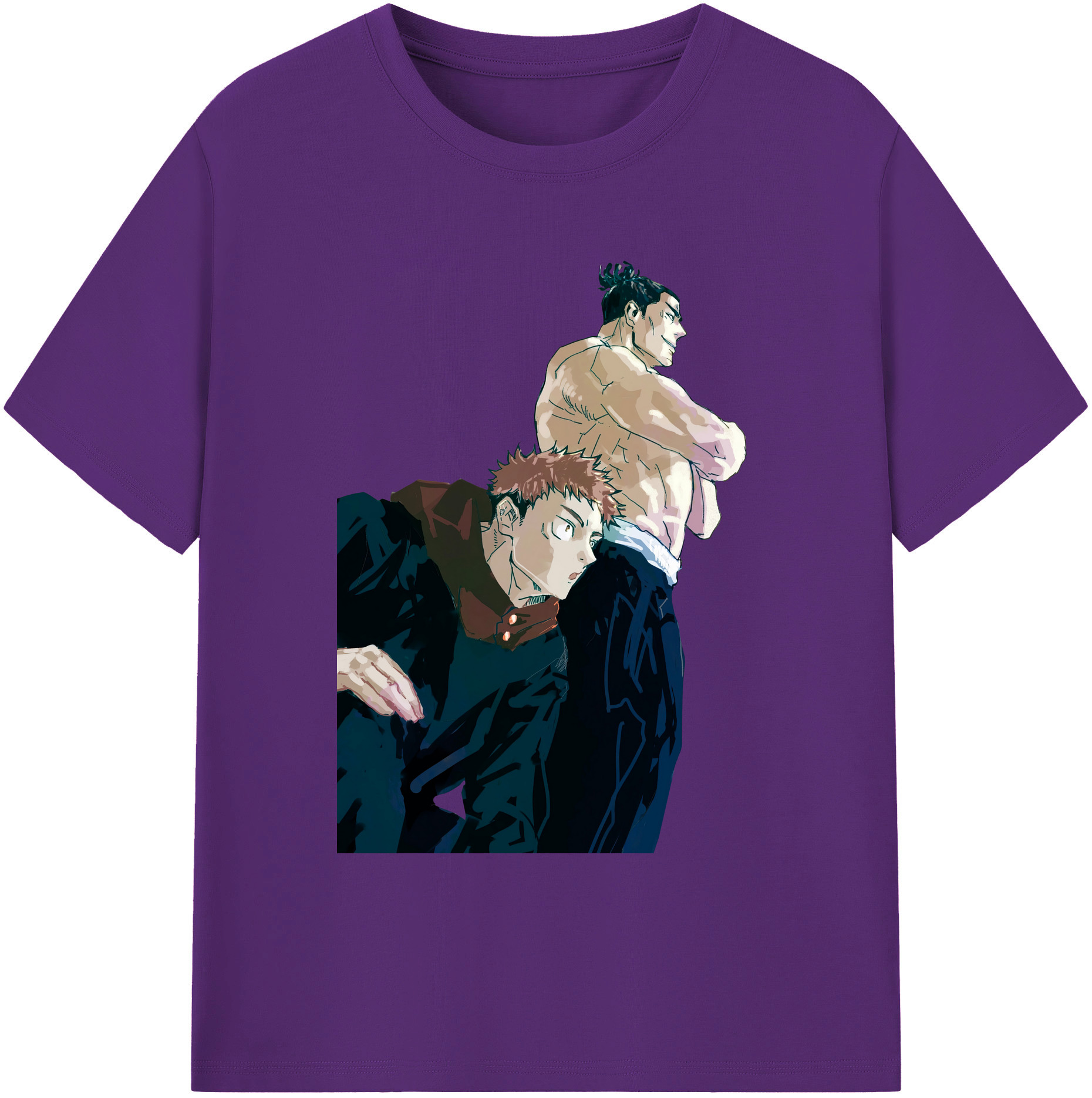 （画像用） 呪術廻戦 Jujutsu Kaisen 綿100％ メンズ半袖Tシャツ｜肌触りやわらか＆通気性