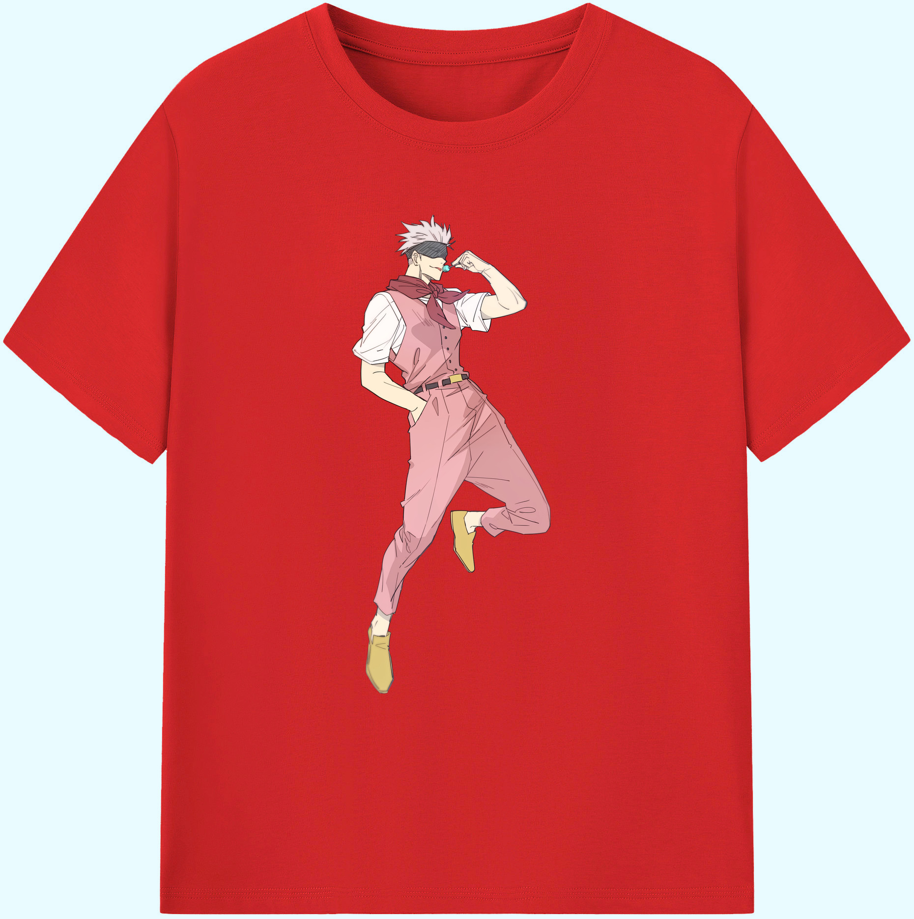 （画像用） 呪術廻戦 Jujutsu Kaisen 綿100％ メンズ半袖Tシャツ｜肌触りやわらか＆通気性