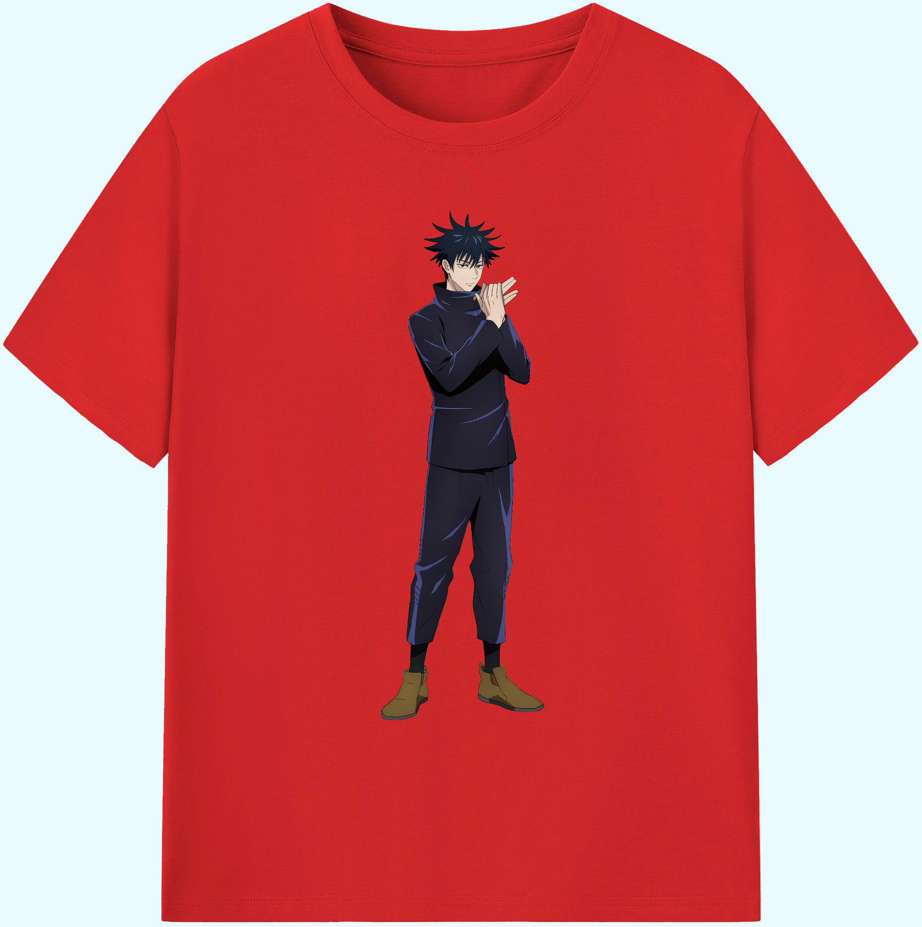 （画像用） 呪術廻戦 Jujutsu Kaisen 綿100％ メンズ半袖Tシャツ｜肌触りやわらか＆通気性