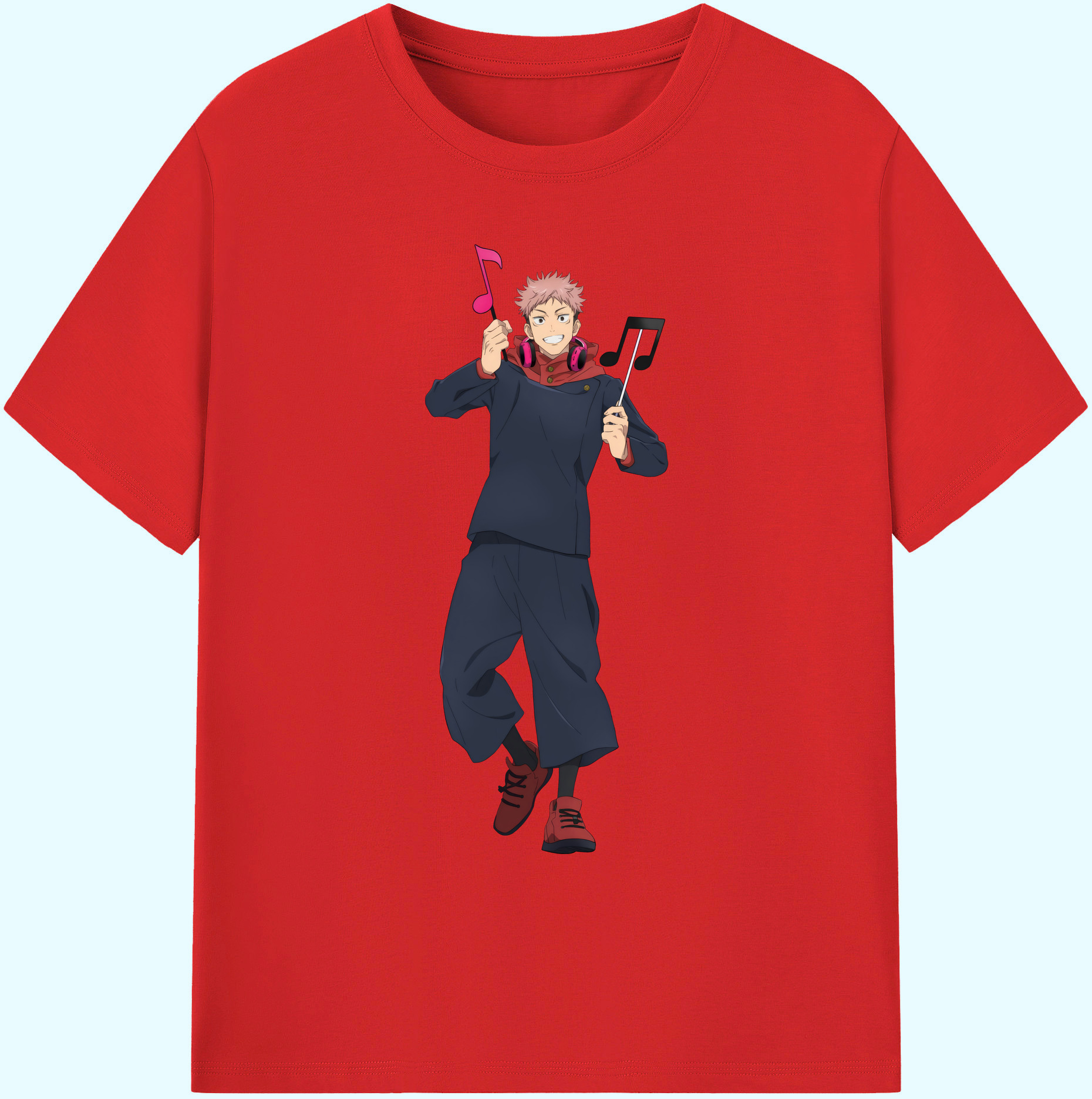 （画像用） 呪術廻戦 Jujutsu Kaisen 綿100％ メンズ半袖Tシャツ｜肌触りやわらか＆通気性